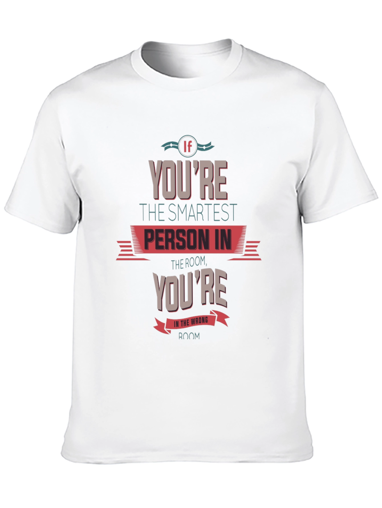 Smartest Person Graphic Tee - Black Cotton T-Shirt