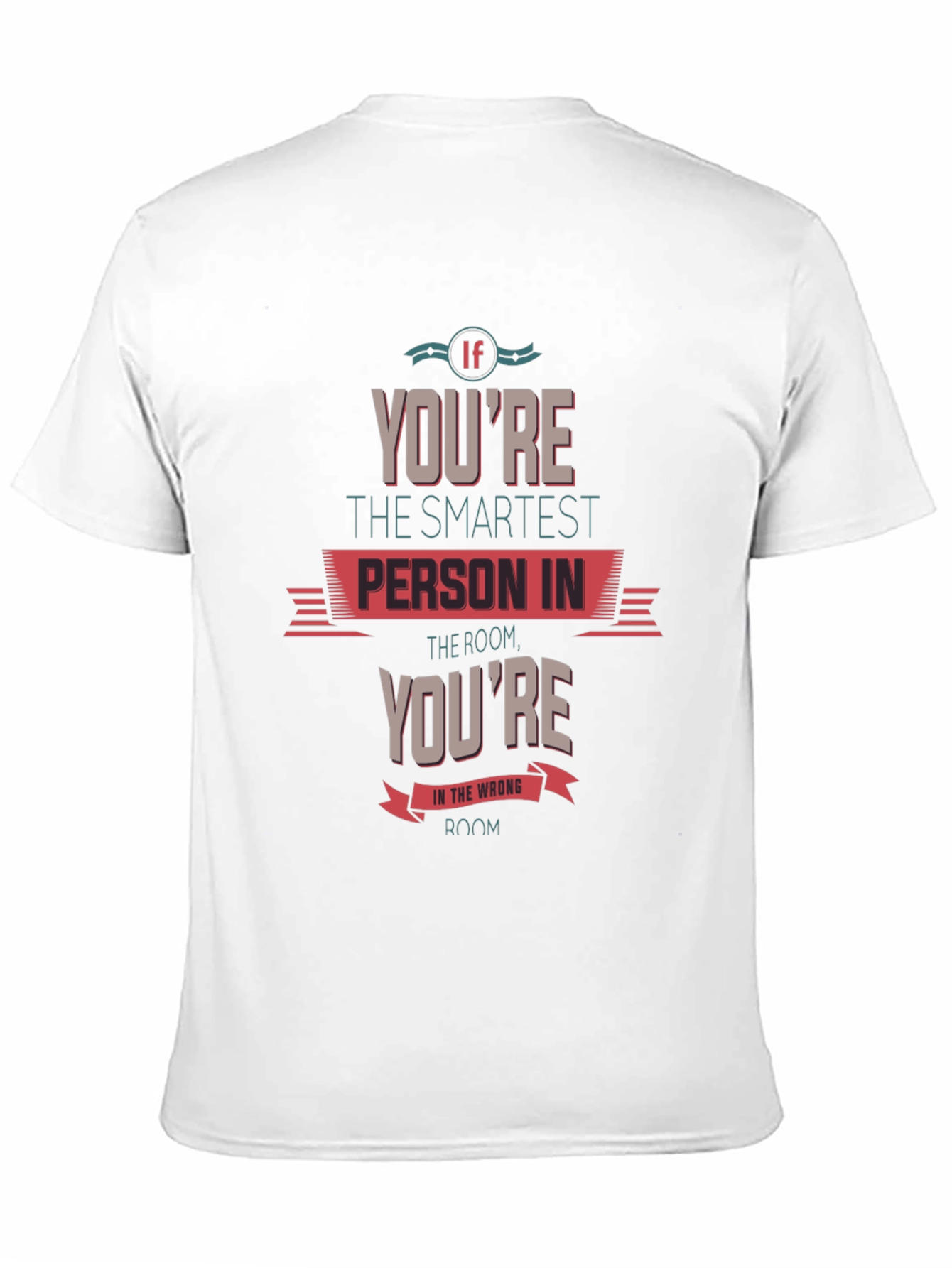 Smartest Person Graphic Tee - Black Cotton T-Shirt