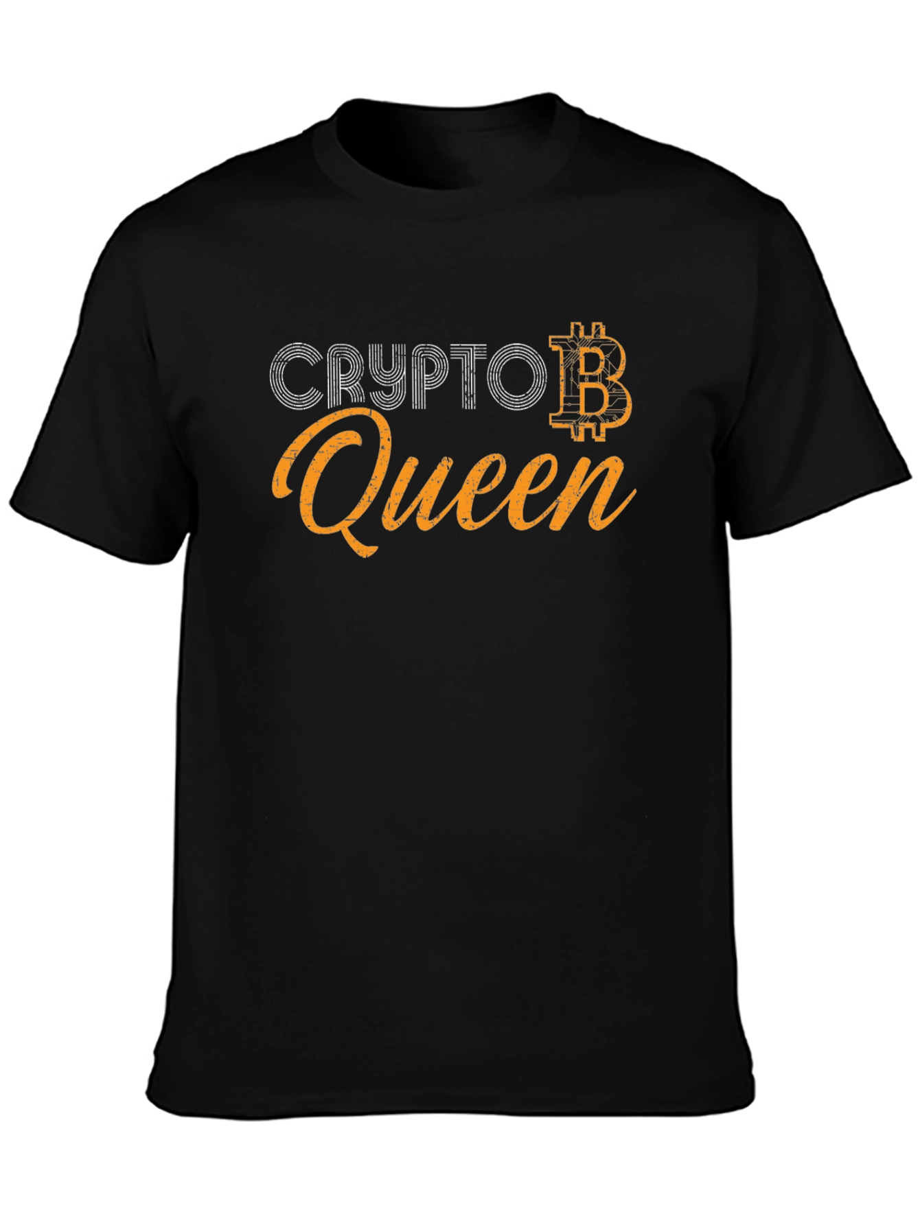 Crypto Queen Black Graphic Tee