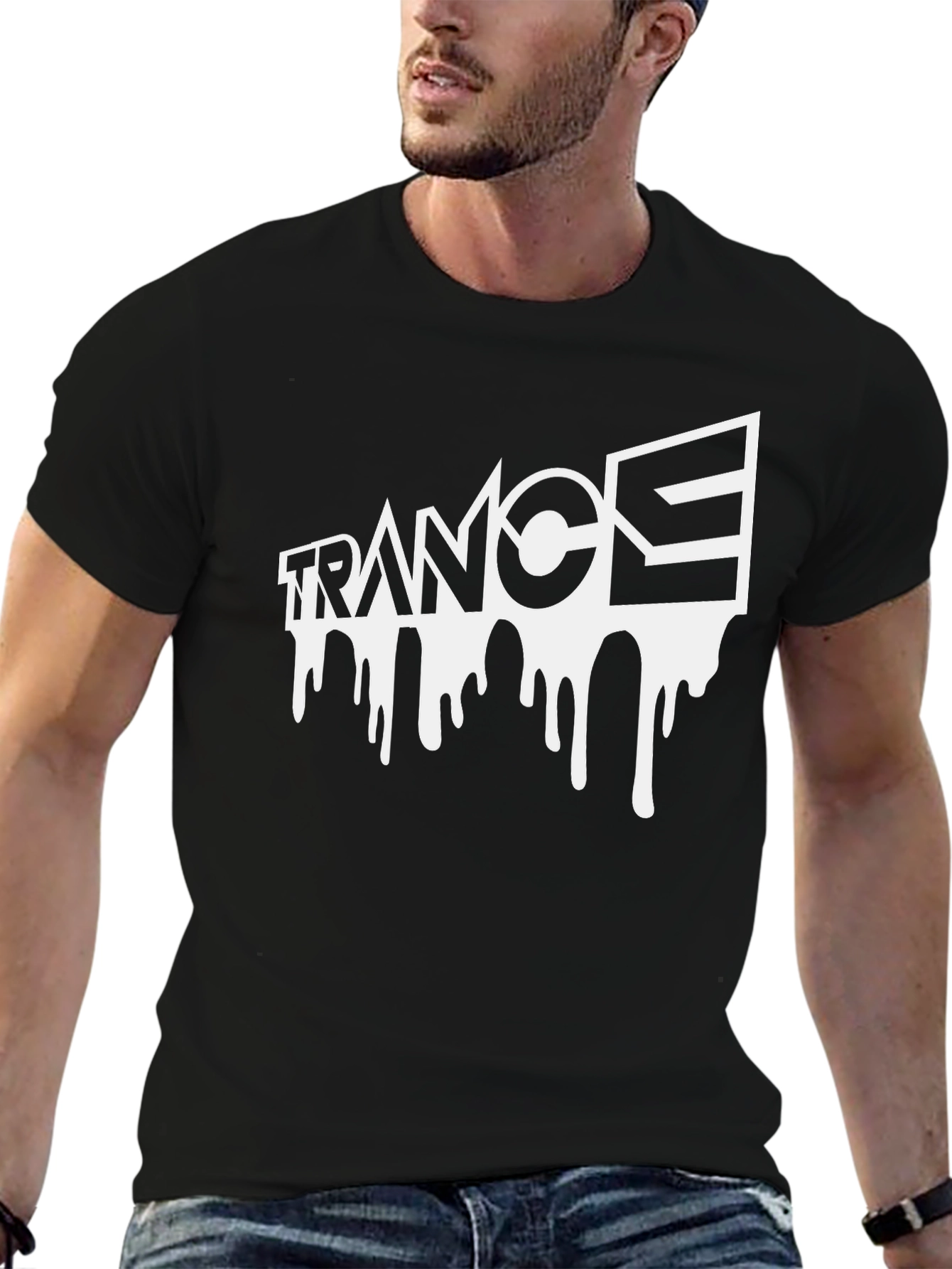 Trance Drip Black Tee