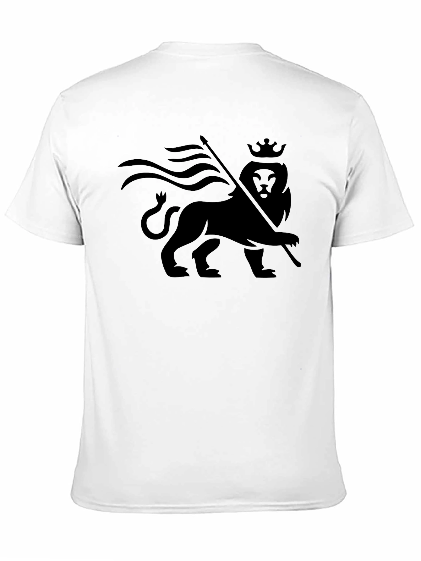 Reggae Lion Crown Black Graphic Tee