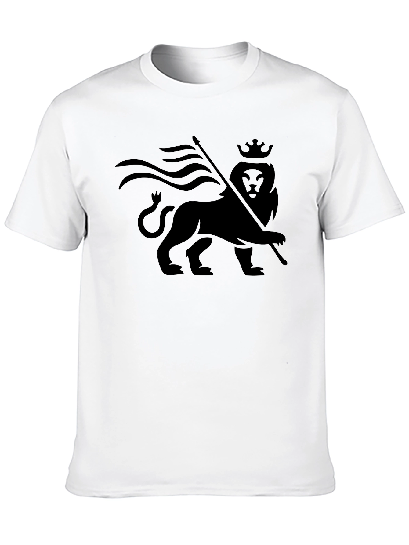 Reggae Lion Crown Black Graphic Tee