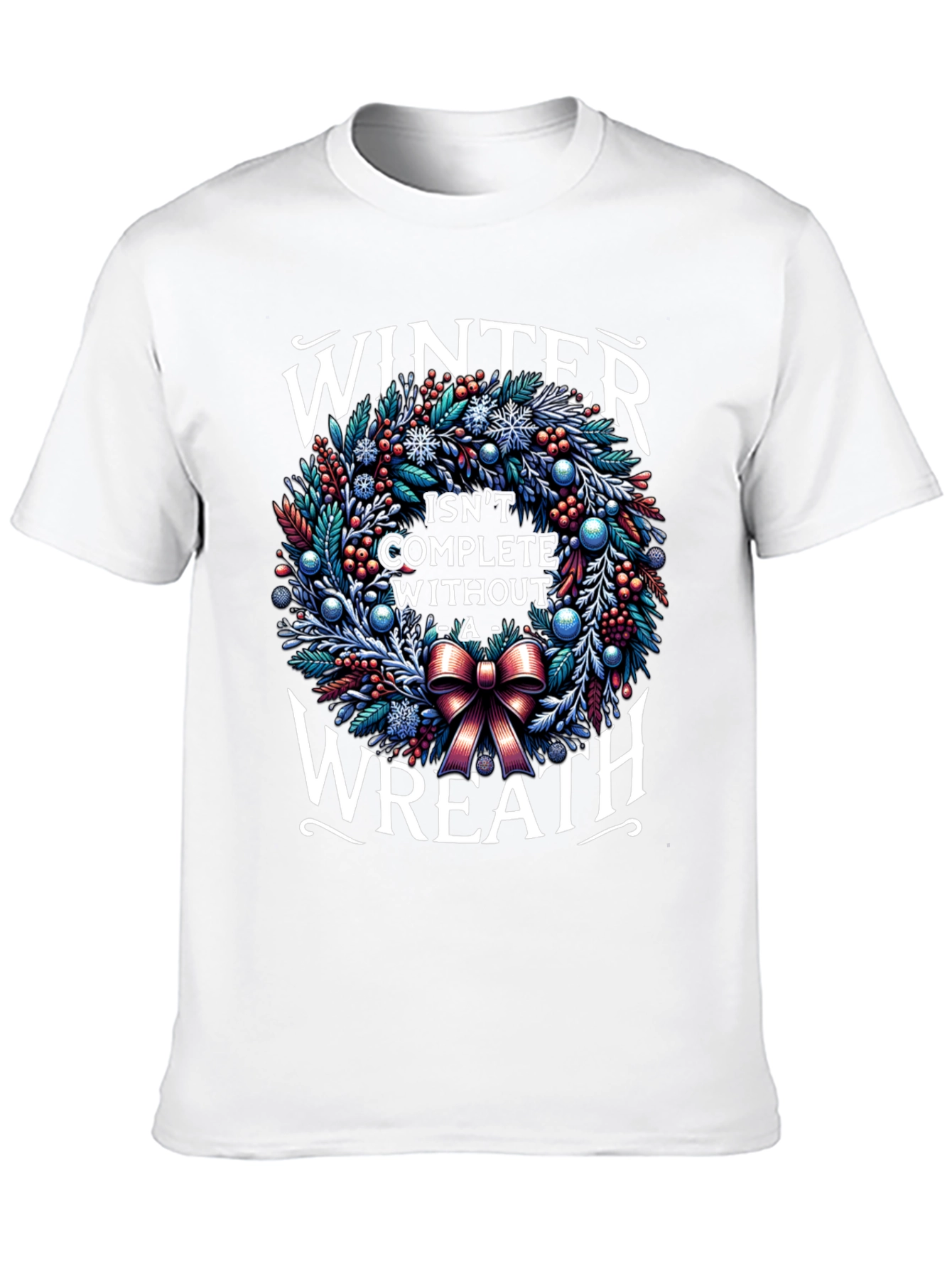 Winter Wreath Graphic T-Shirt