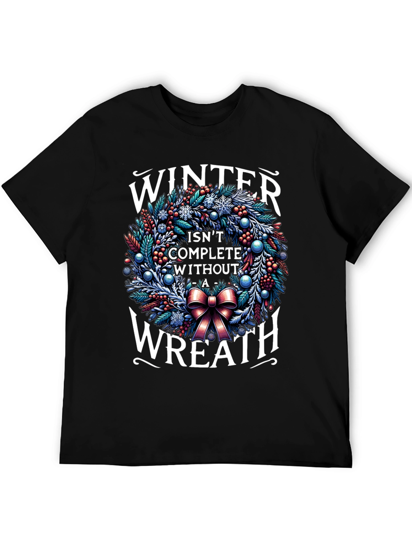 Winter Wreath Graphic T-Shirt