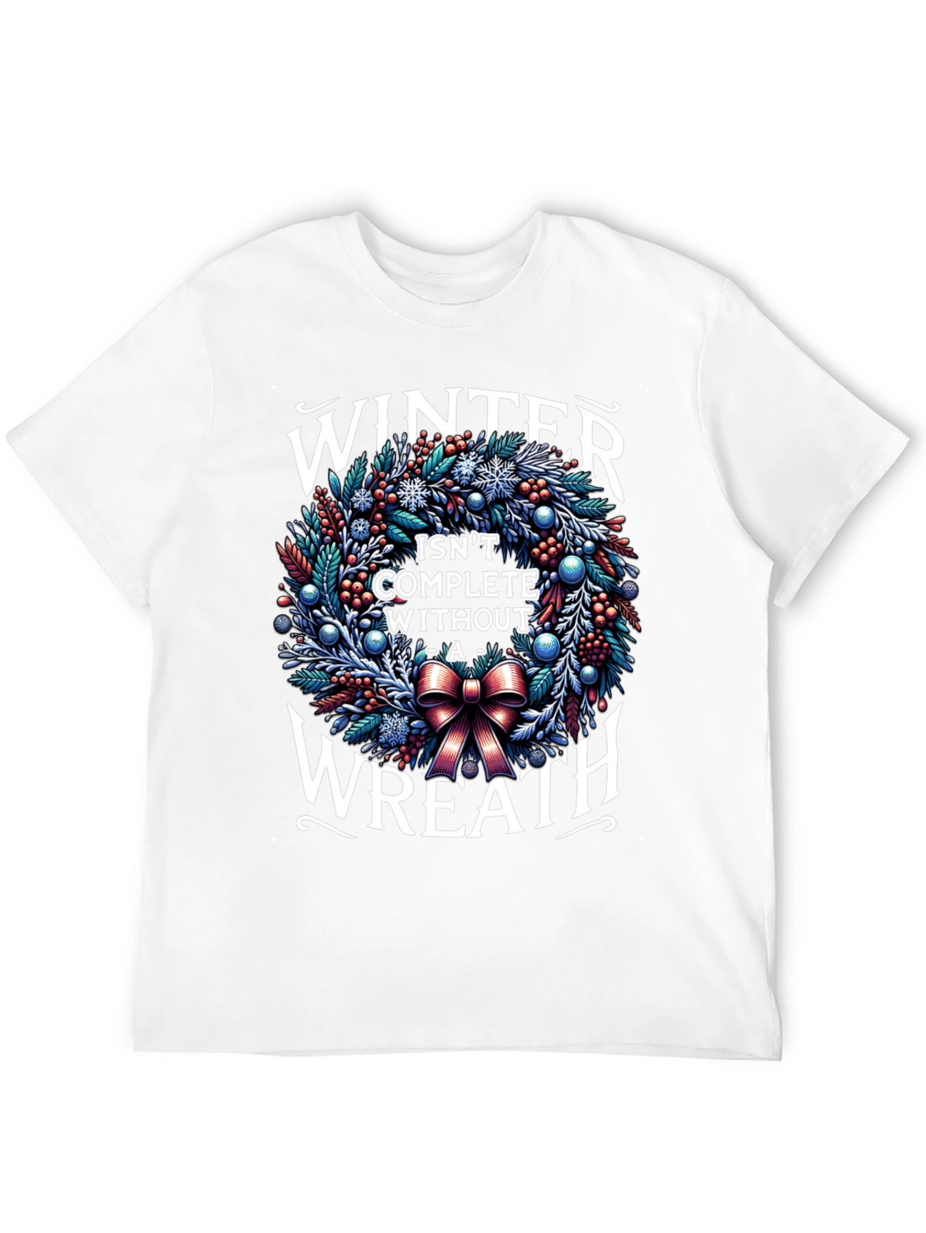 Winter Wreath Graphic T-Shirt