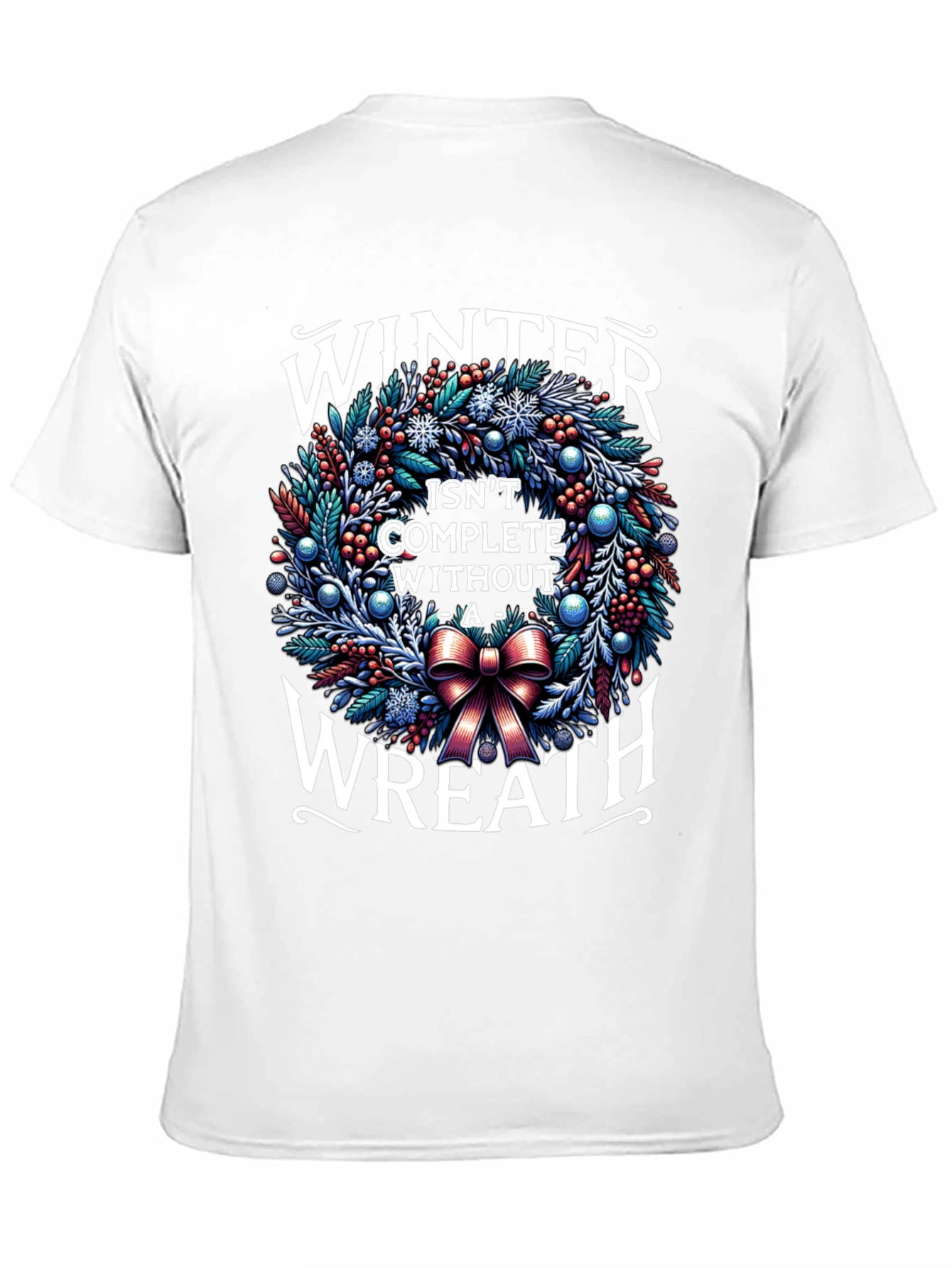 Winter Wreath Graphic T-Shirt