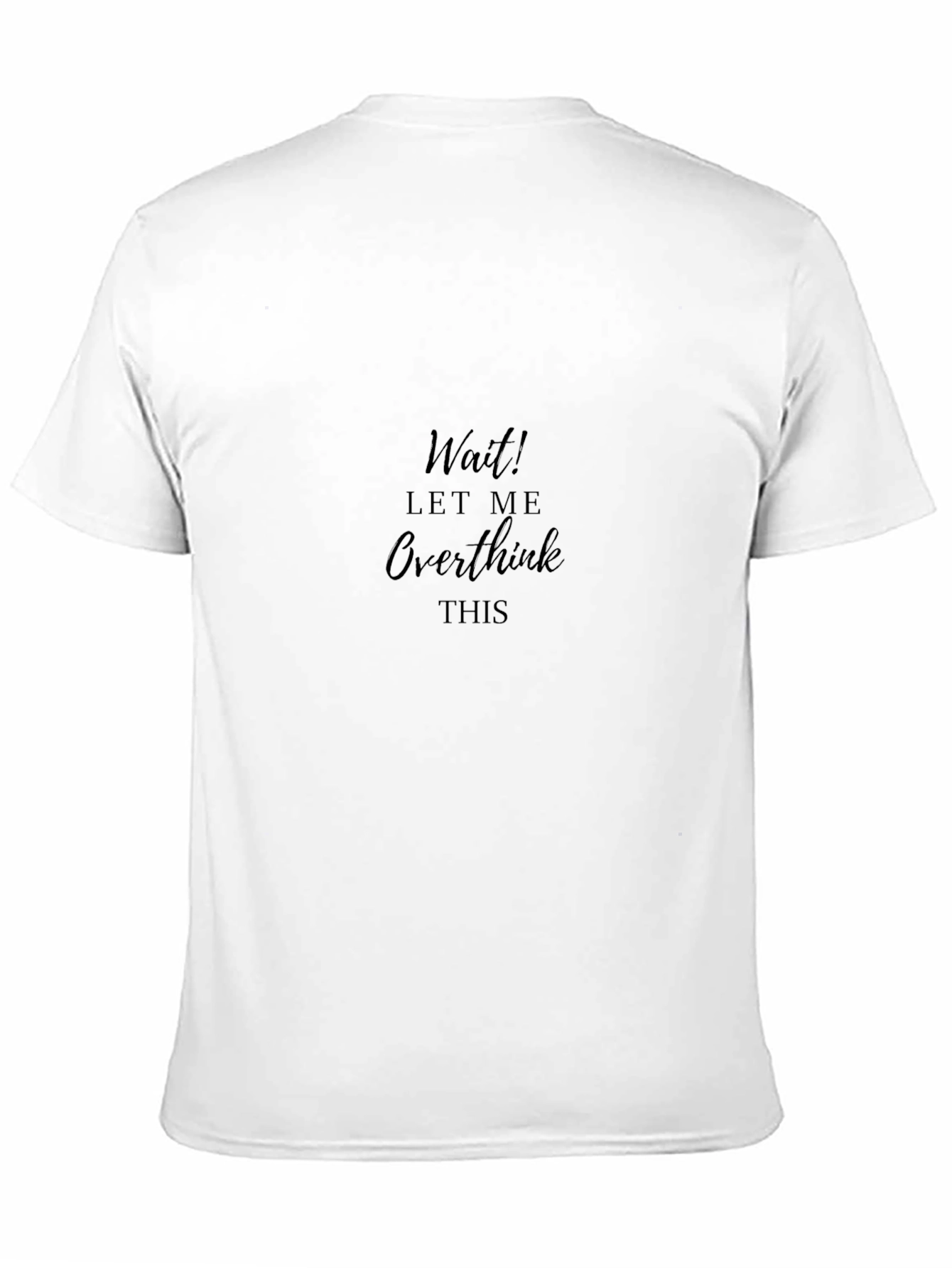 Overthinker Black Tee - Relaxed Fit Cotton T-Shirt