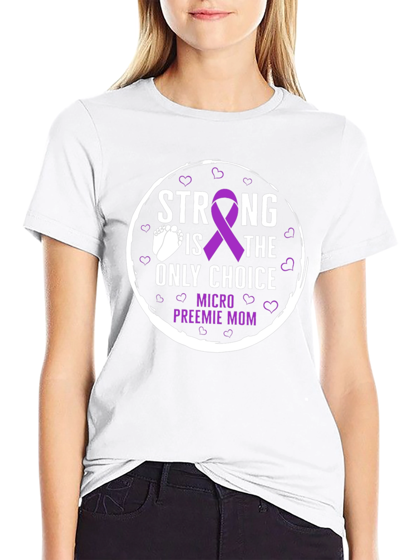 Strong Preemie Mom T-Shirt