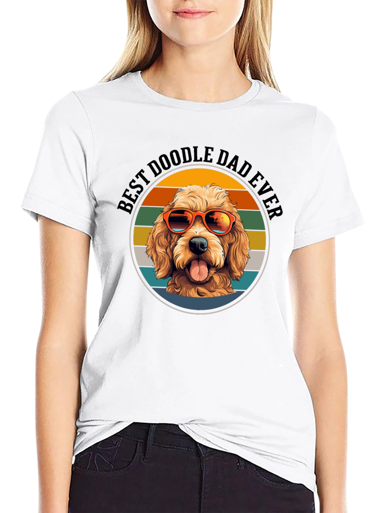 Best Doodle Dad Ever Graphic T-Shirt