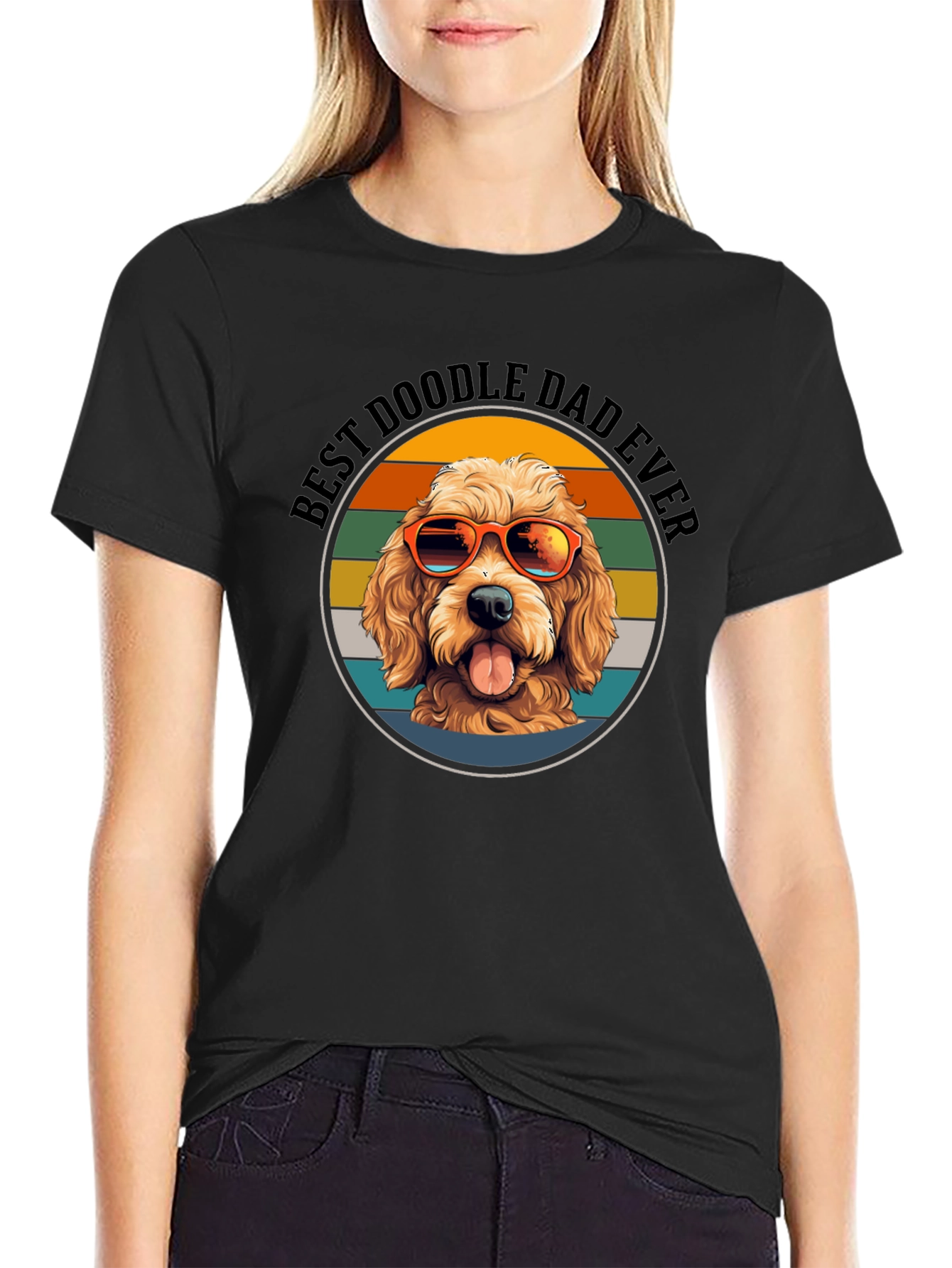 Best Doodle Dad Ever Graphic T-Shirt
