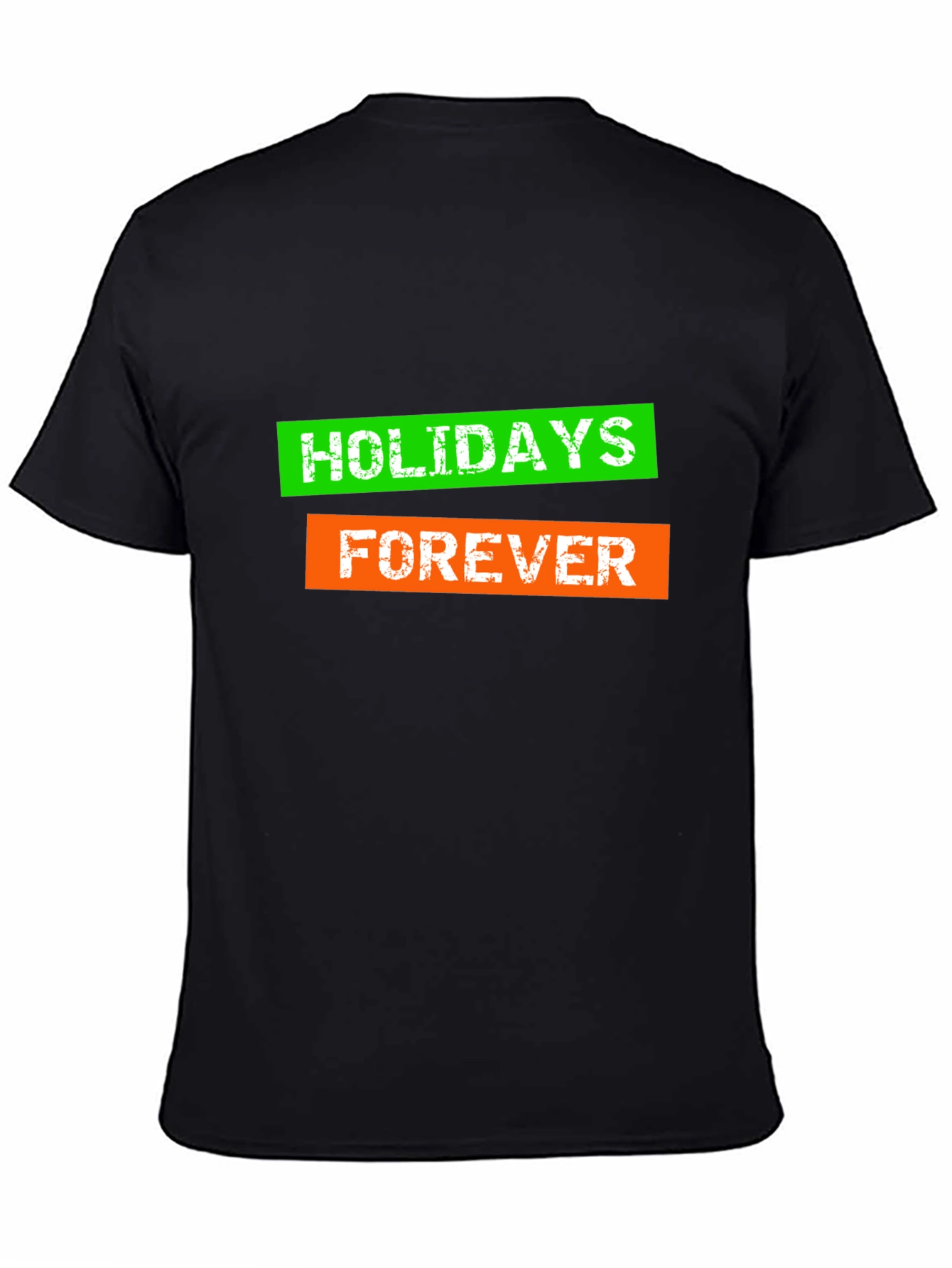 Holidays Forever Graphic Tee -  Mens Black T-Shirt