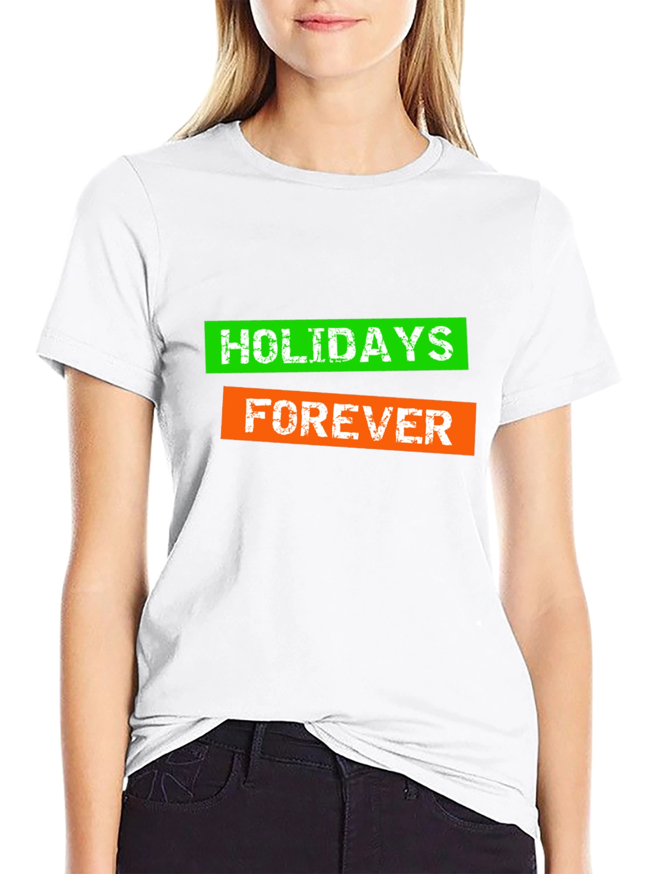 Holidays Forever Graphic Tee -  Mens Black T-Shirt