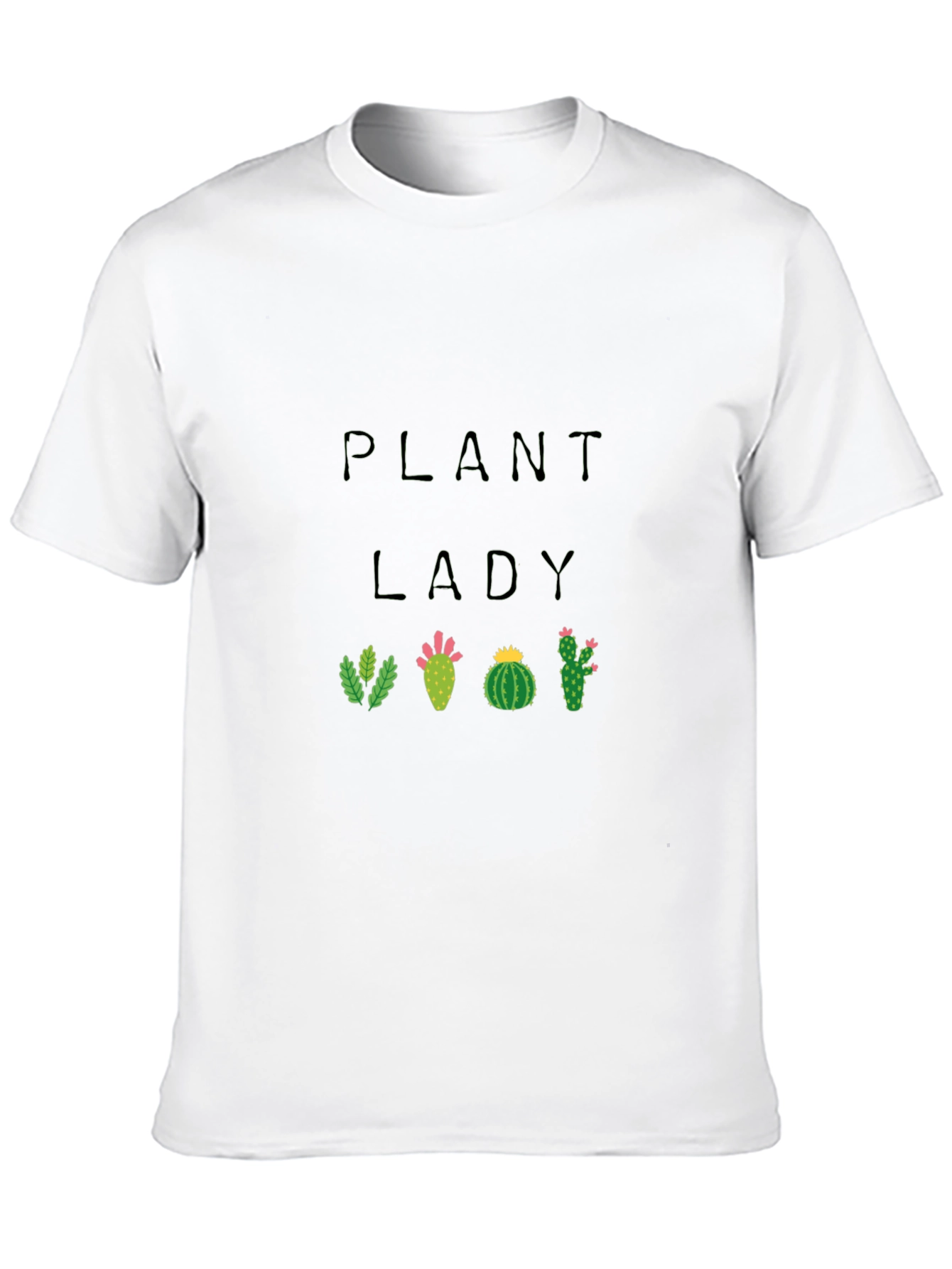 Plant Lady Cactus Graphic Tee - Black
