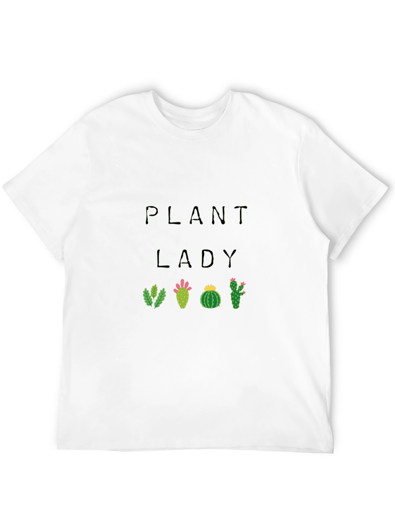 Plant Lady Cactus Graphic Tee - Black
