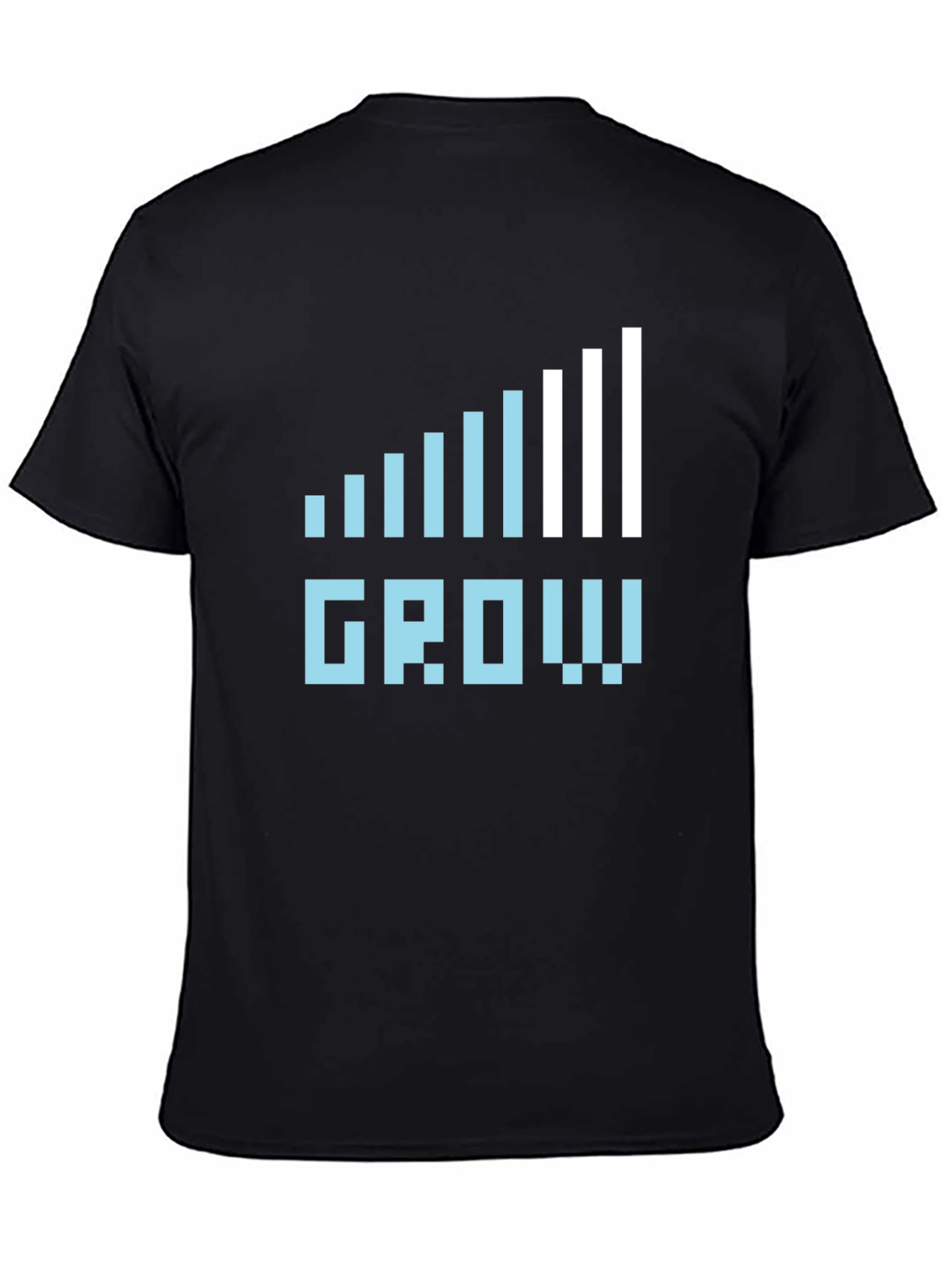 Grow Graphic Tee - Black Casual Cotton T-Shirt