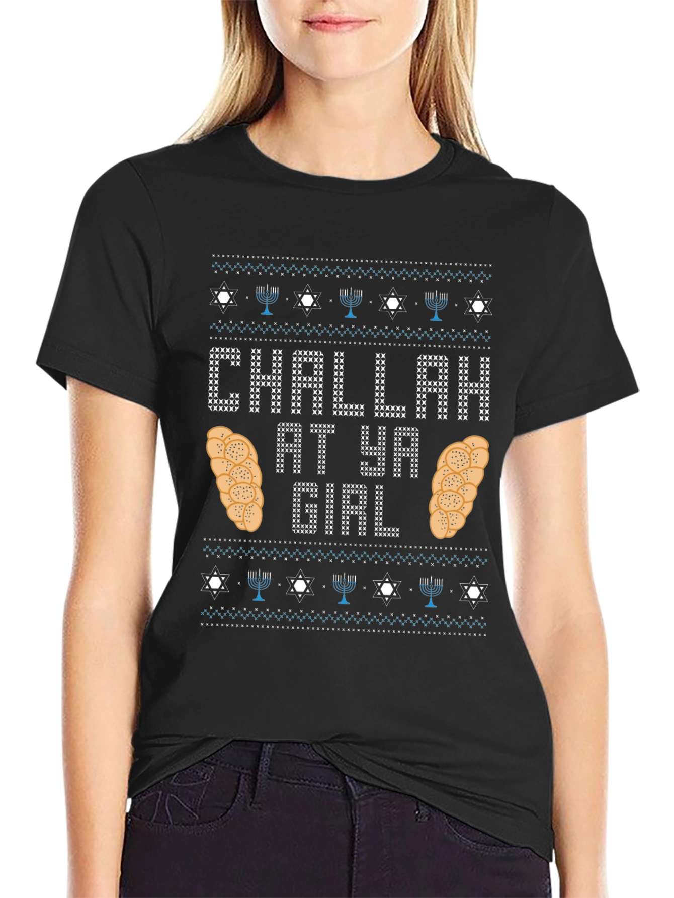 Challah at Ya Girl Hanukkah T-Shirt
