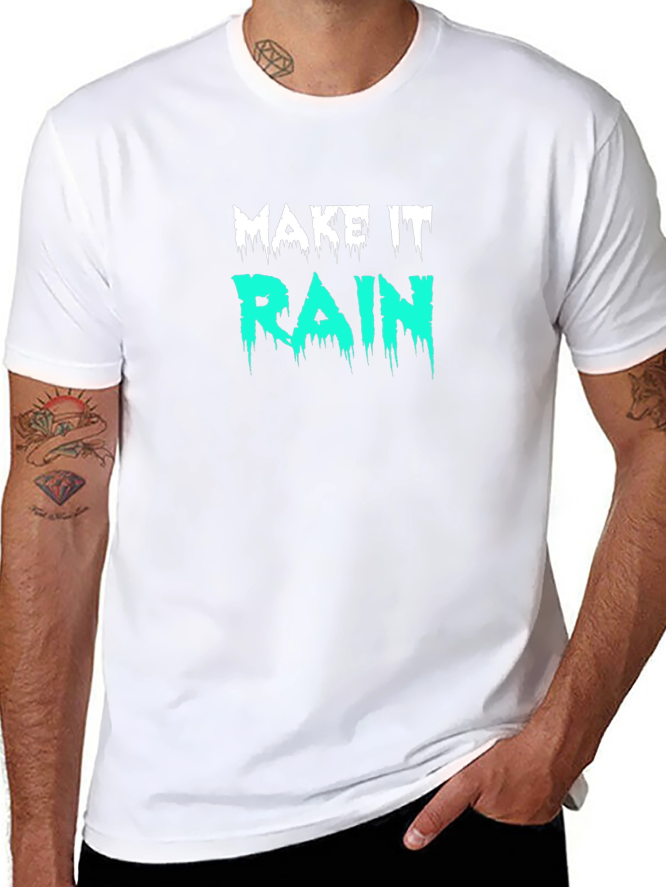 Make It Rain Graphic T-Shirt - Black