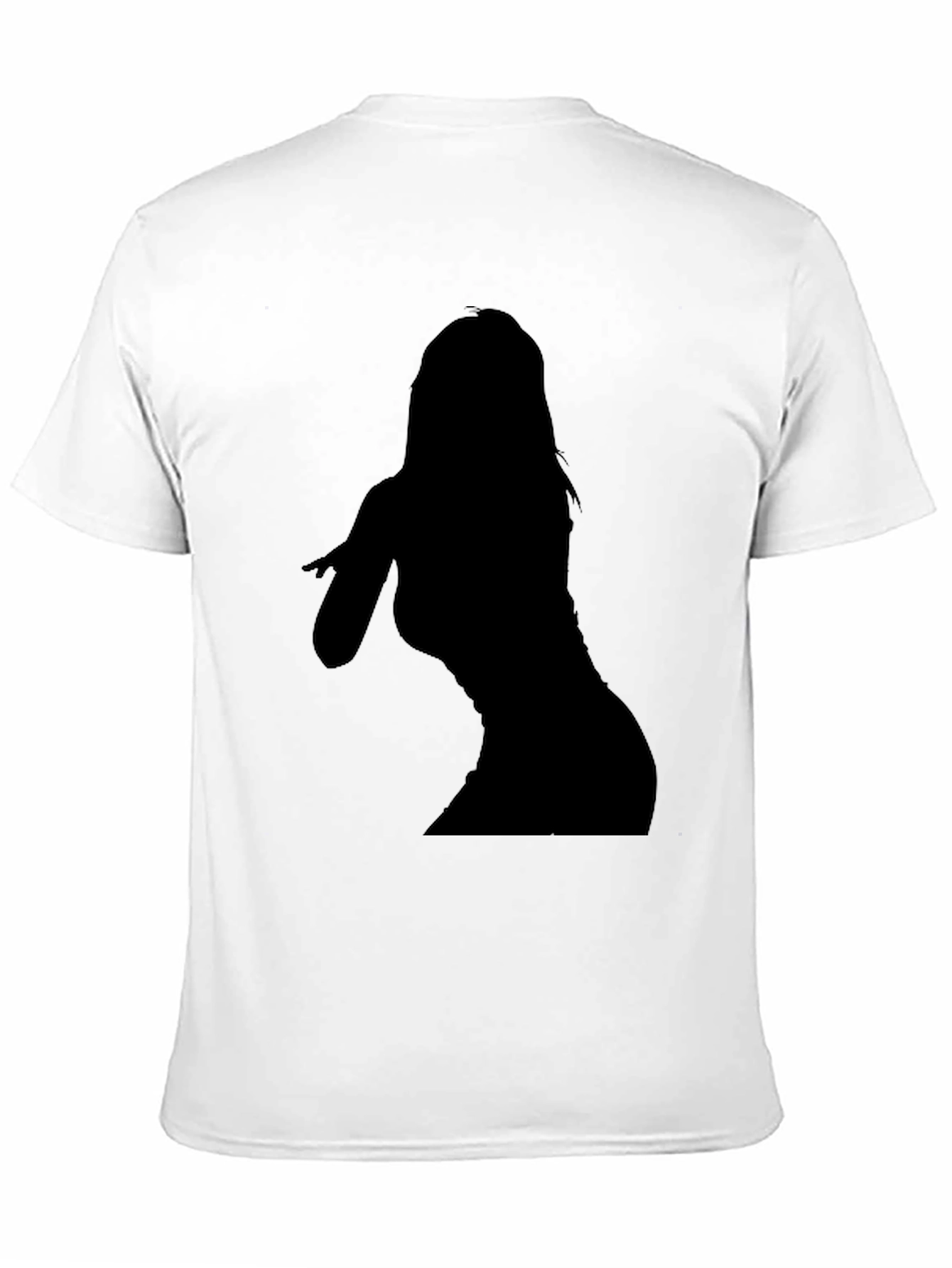 Black T-Shirt with Silhouette Graphic