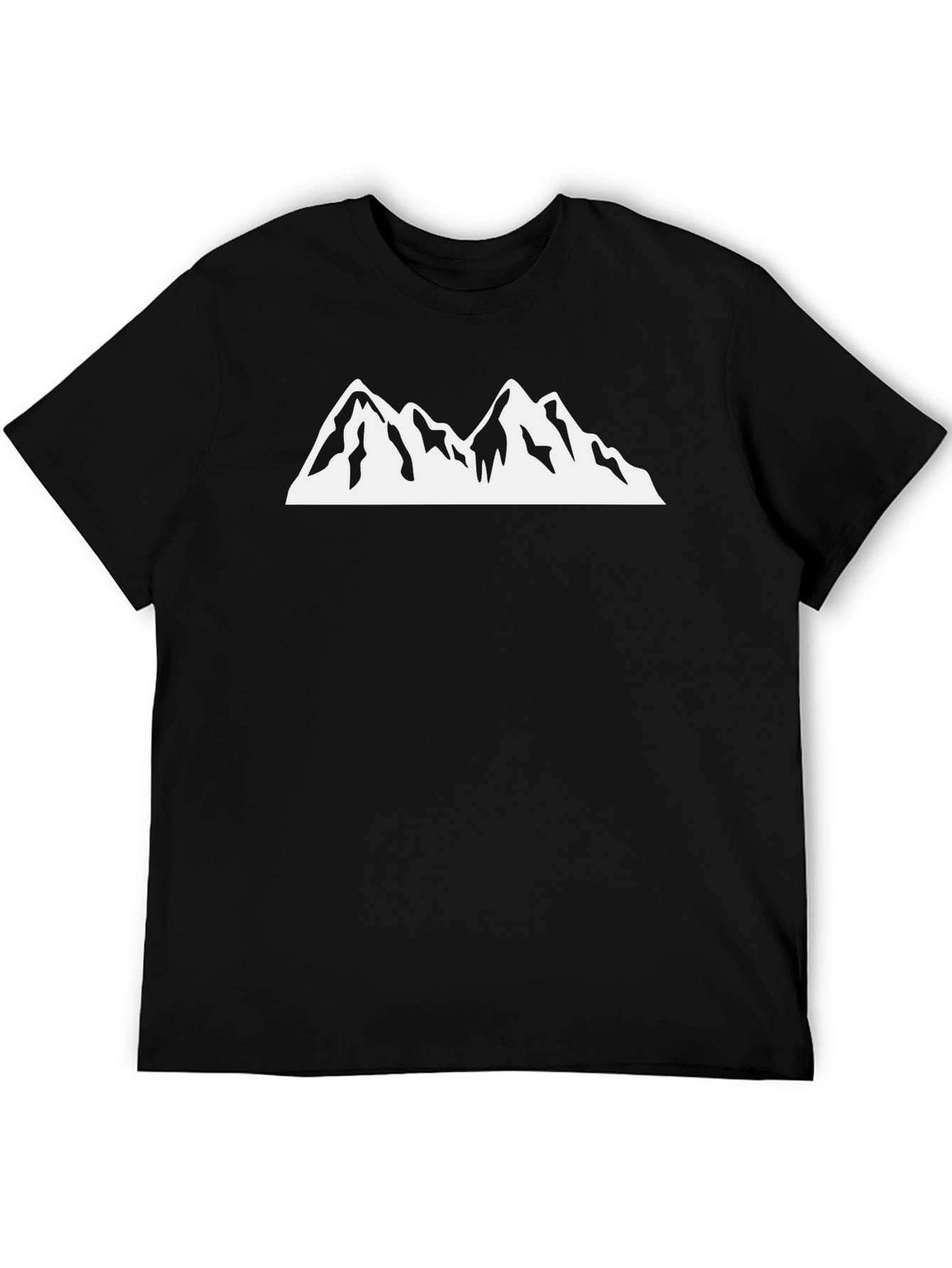 Mountain Peak Graphic Tee - Black