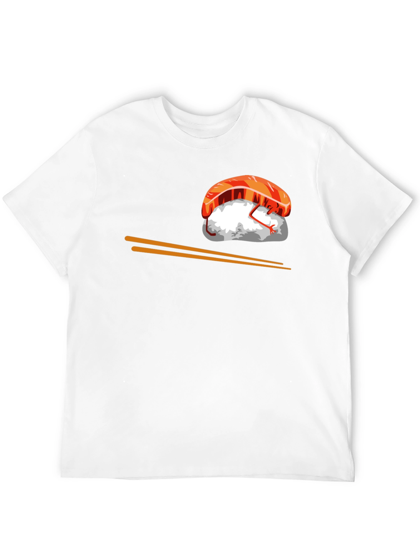 Sushi Graphic T-Shirt - Black Cotton Tee