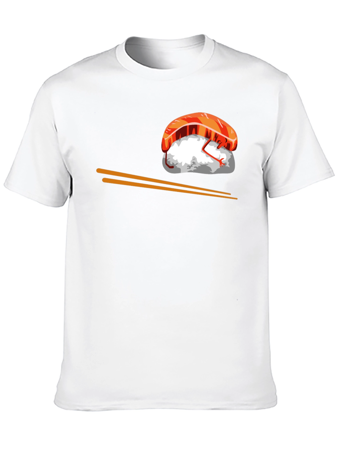 Sushi Graphic T-Shirt - Black Cotton Tee