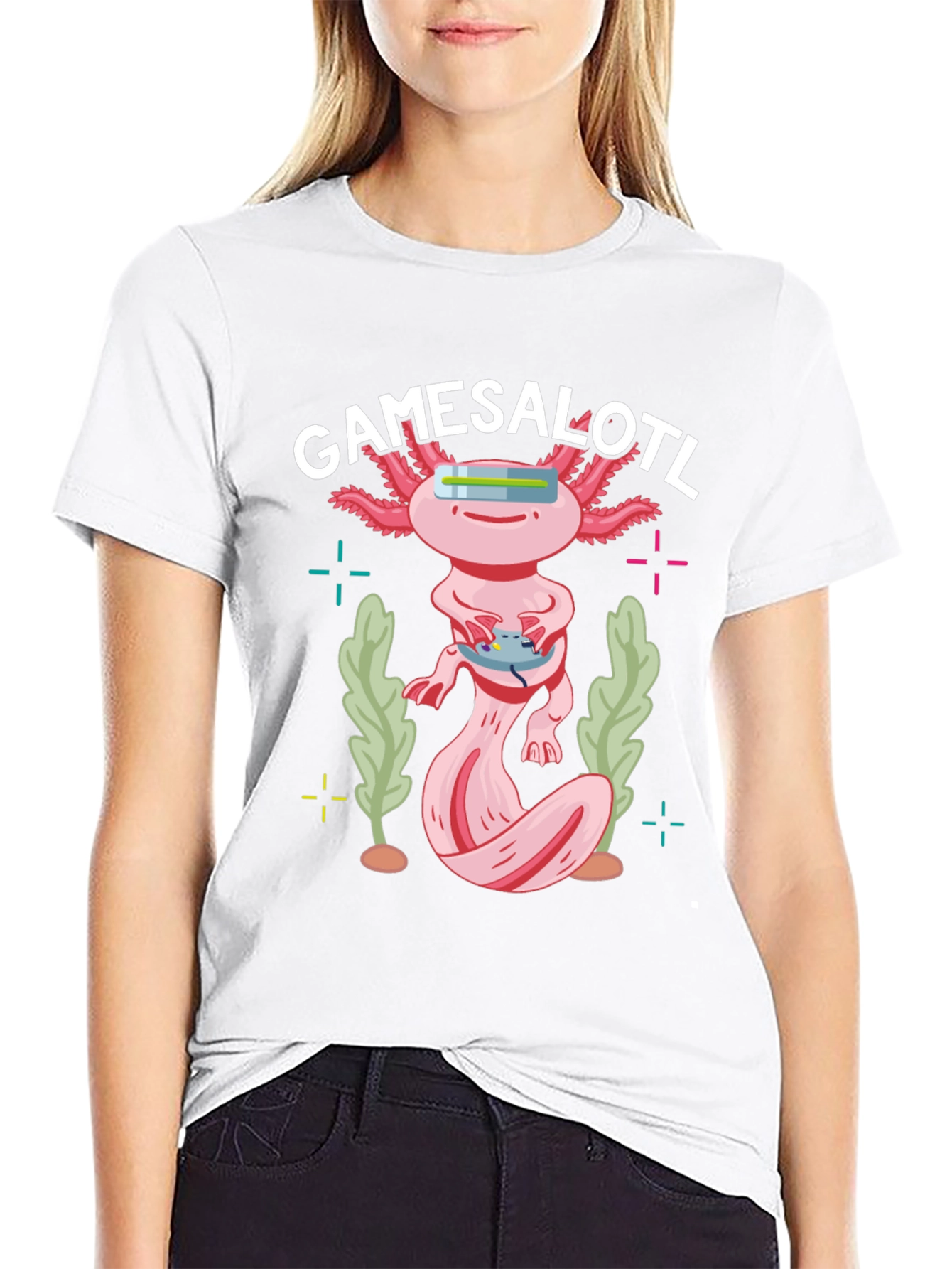 Gamesalotl Black T-Shirt