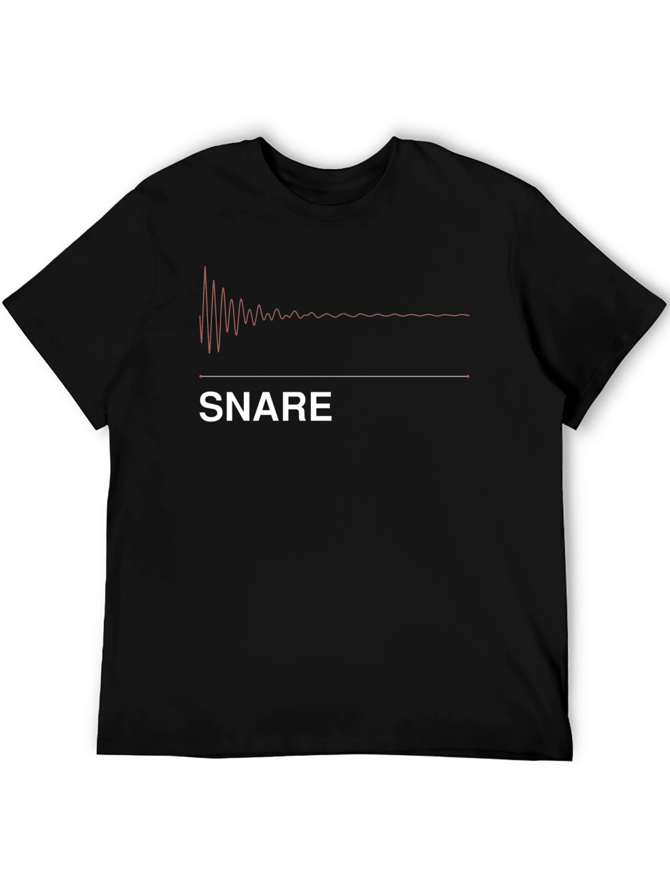 Snare Drum Waveform T-Shirt - Music Lover Tee