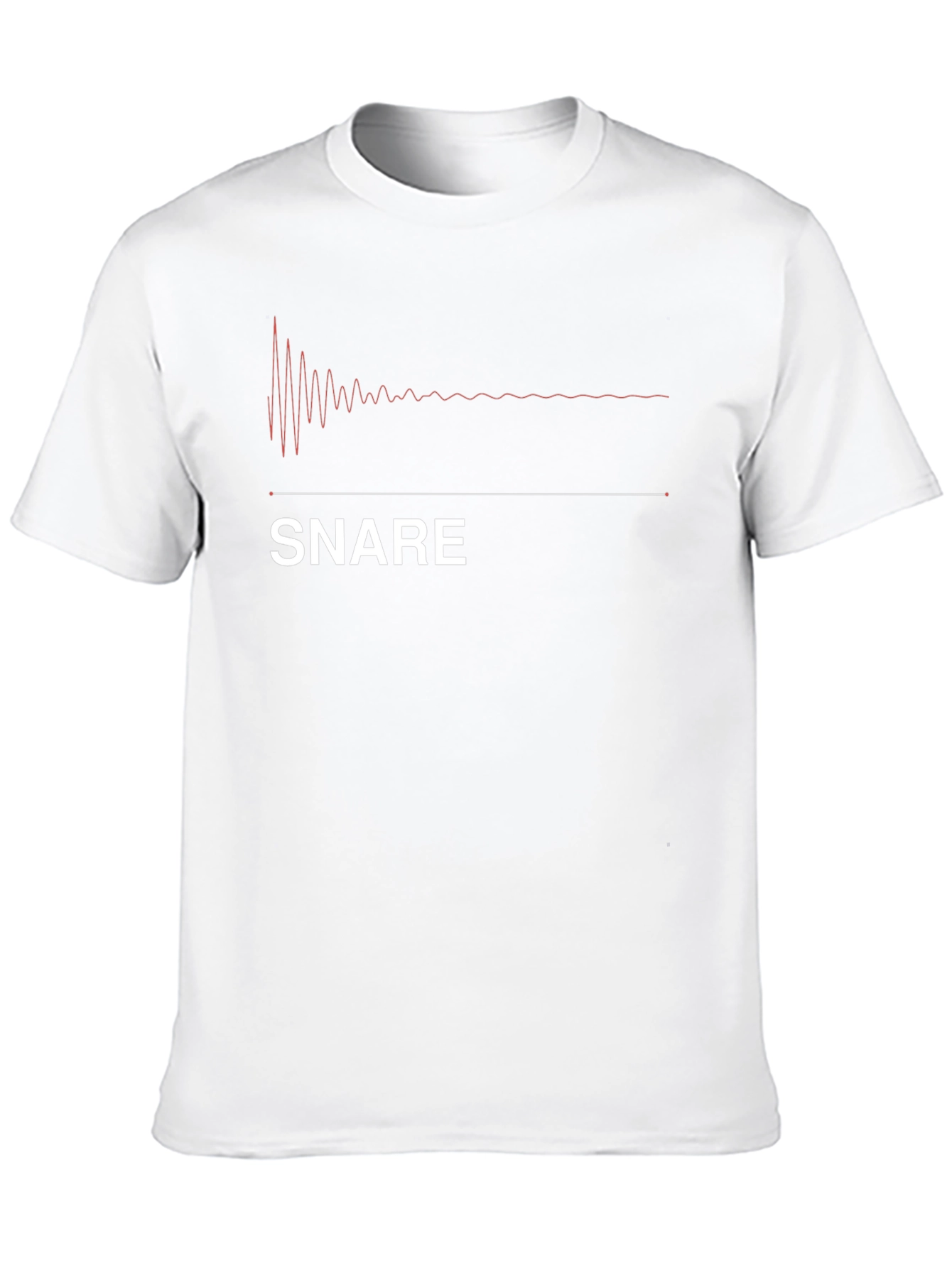 Snare Drum Waveform T-Shirt - Music Lover Tee