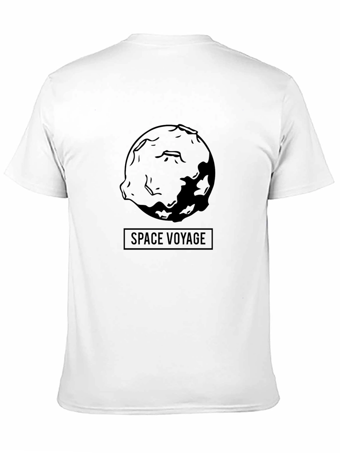 Space Voyage Graphic Tee - Premium Black Cotton