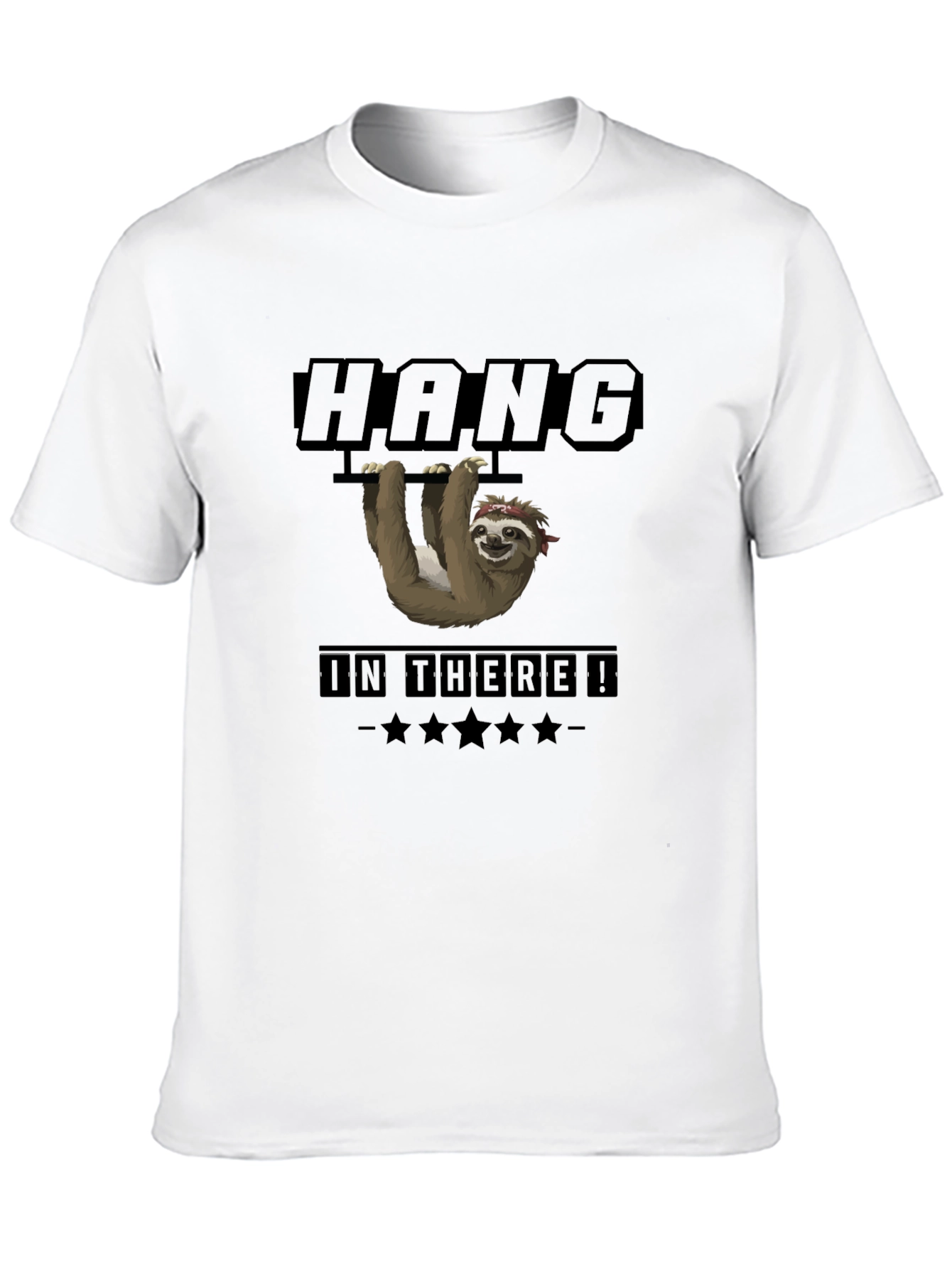 Hang In There Sloth Graphic T-Shirt