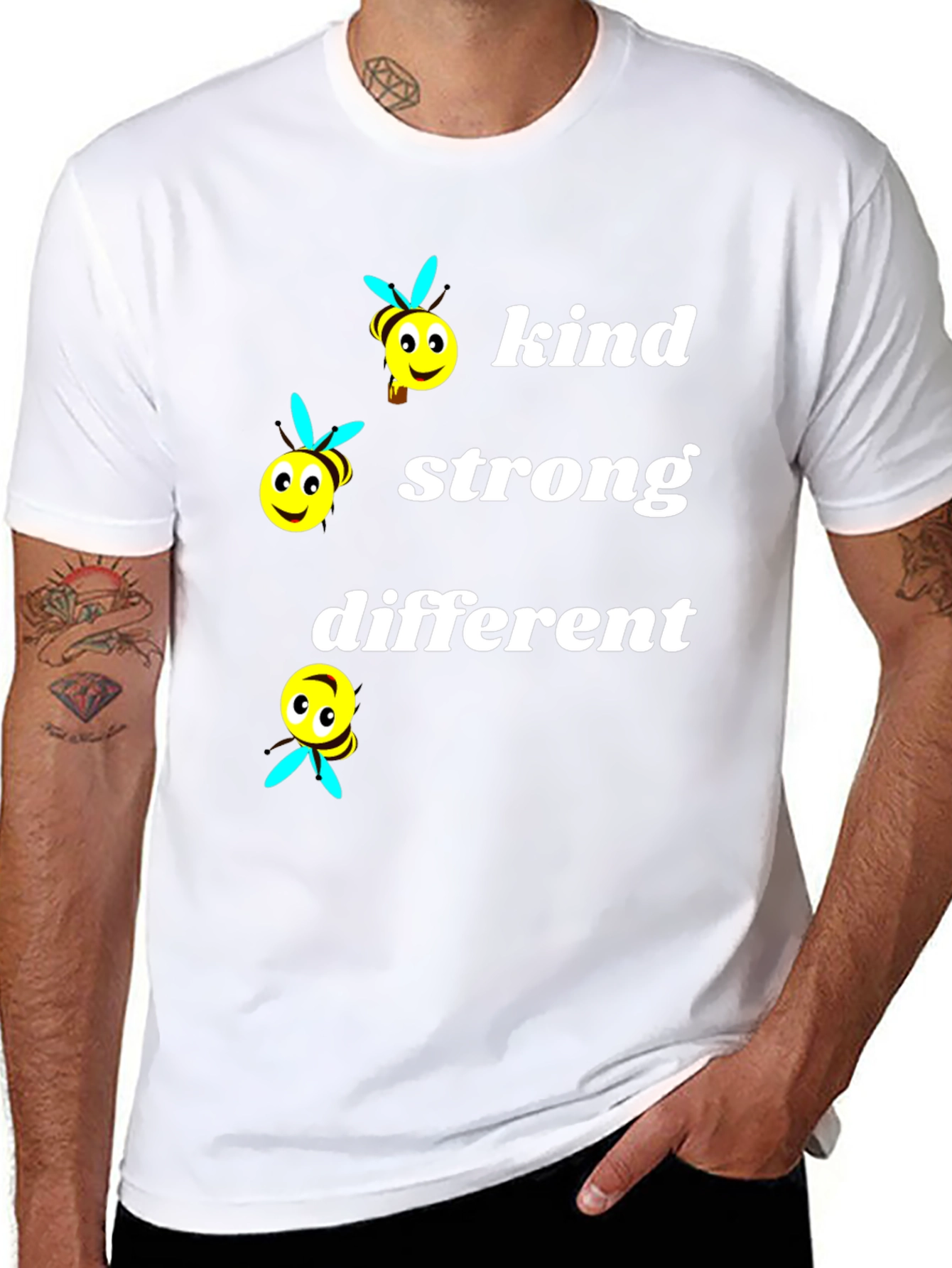 Kind Strong Different Graphic Tee