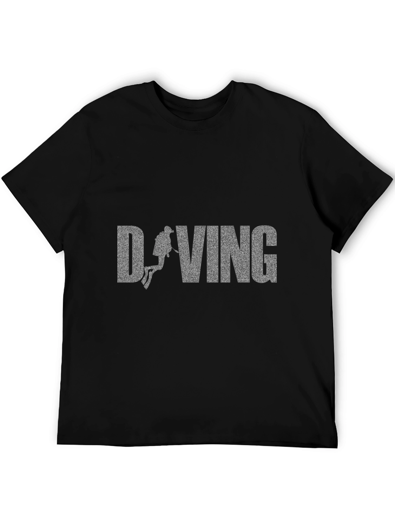 Diving Graphic T-Shirt - Black