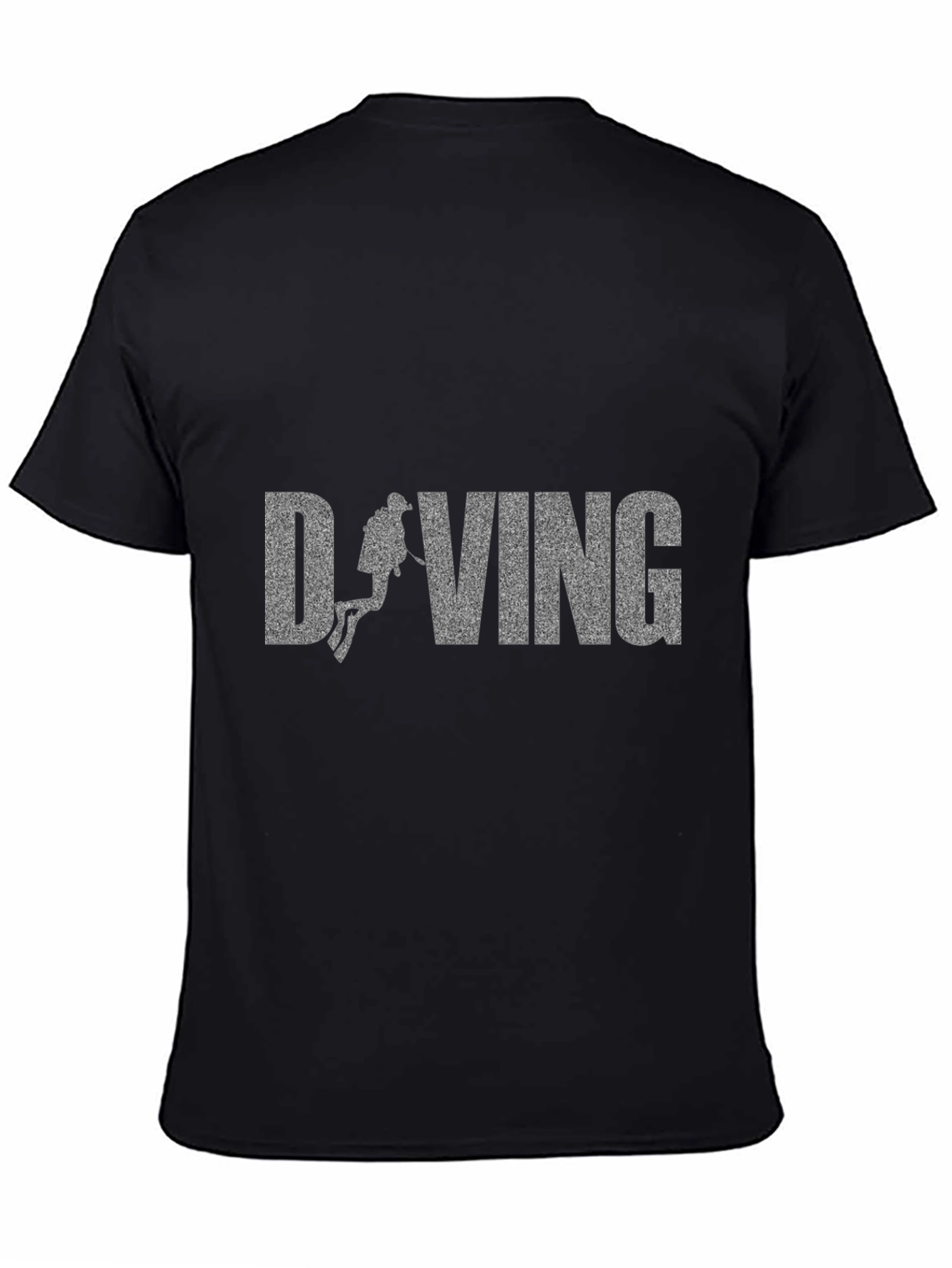 Diving Graphic T-Shirt - Black