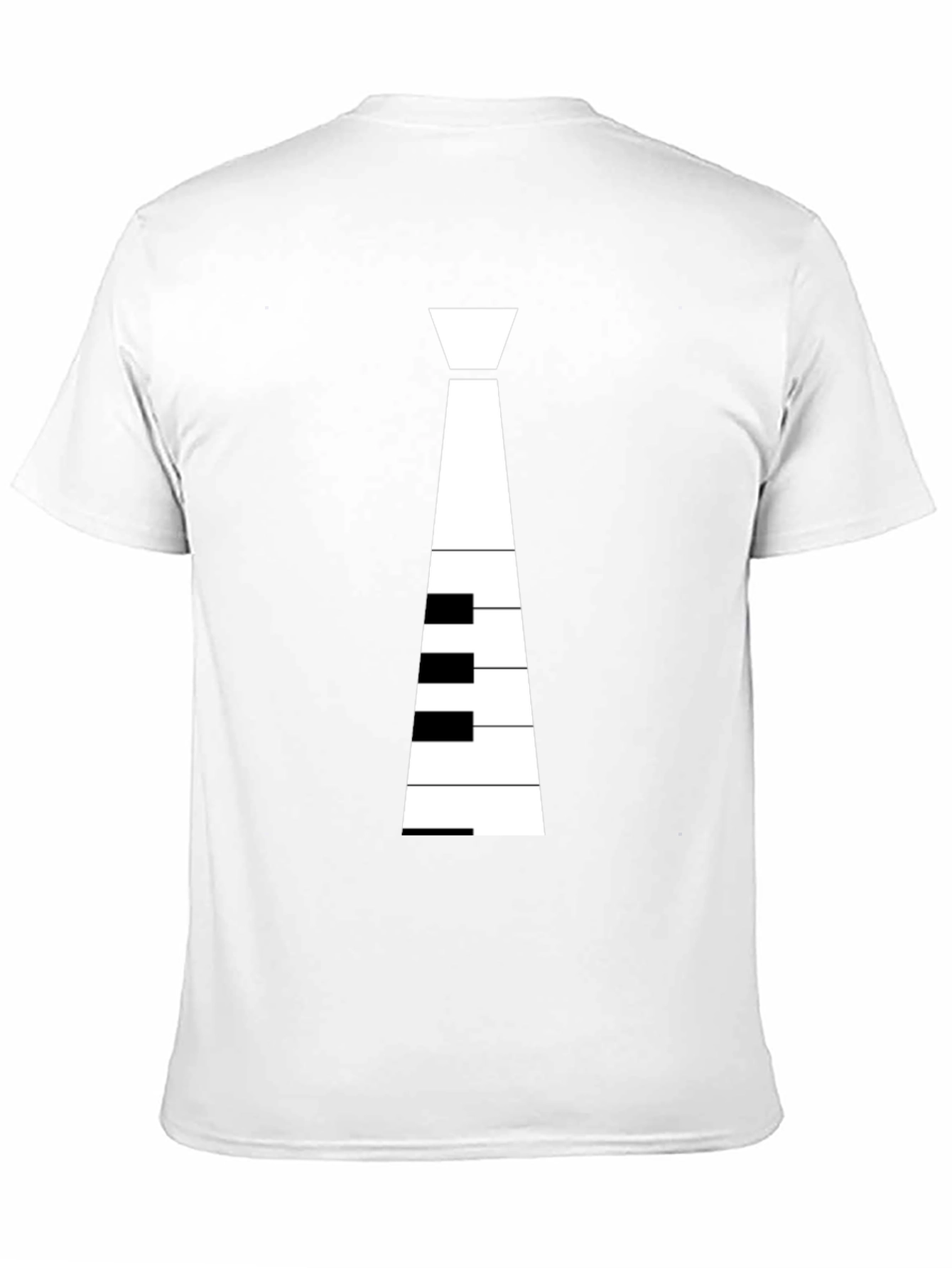 Piano Tie Graphic T-Shirt - Music Lovers Tee