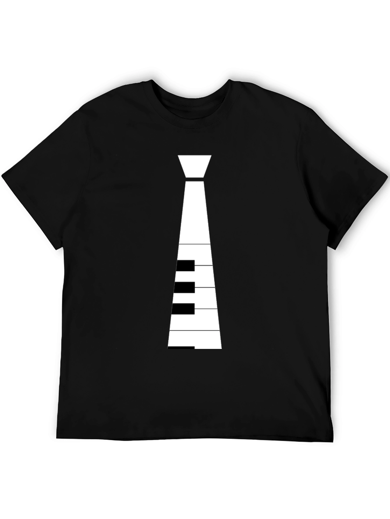Piano Tie Graphic T-Shirt - Music Lovers Tee