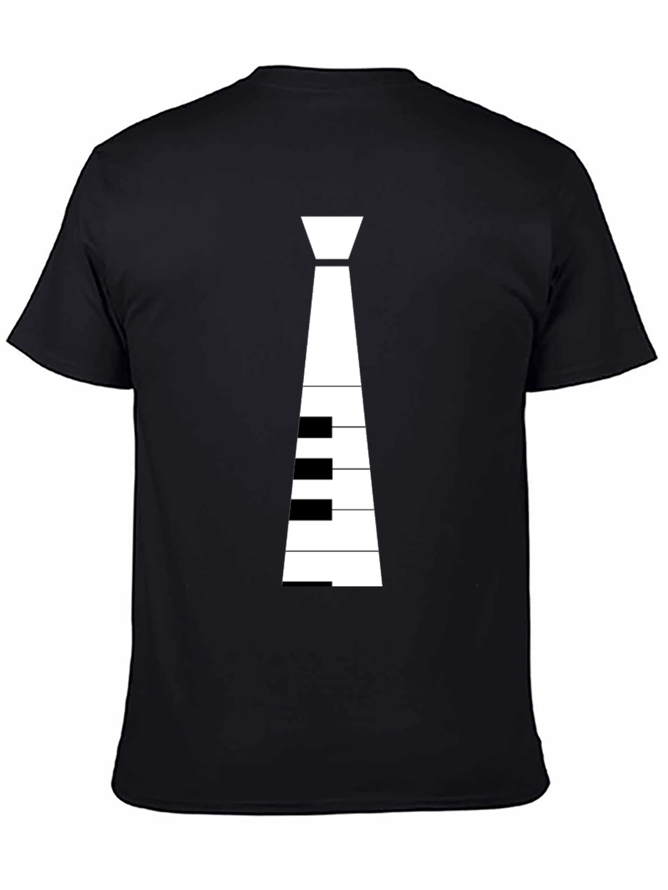 Piano Tie Graphic T-Shirt - Music Lovers Tee