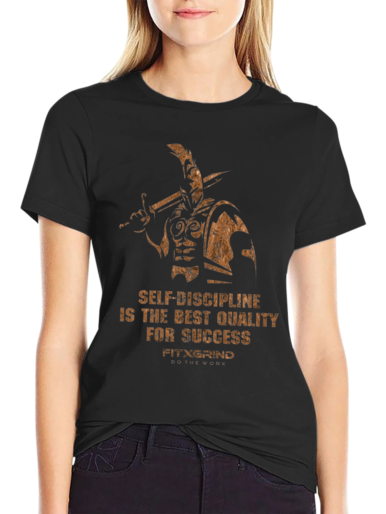 Motivational Warrior T-Shirt: Self-Discipline for Success