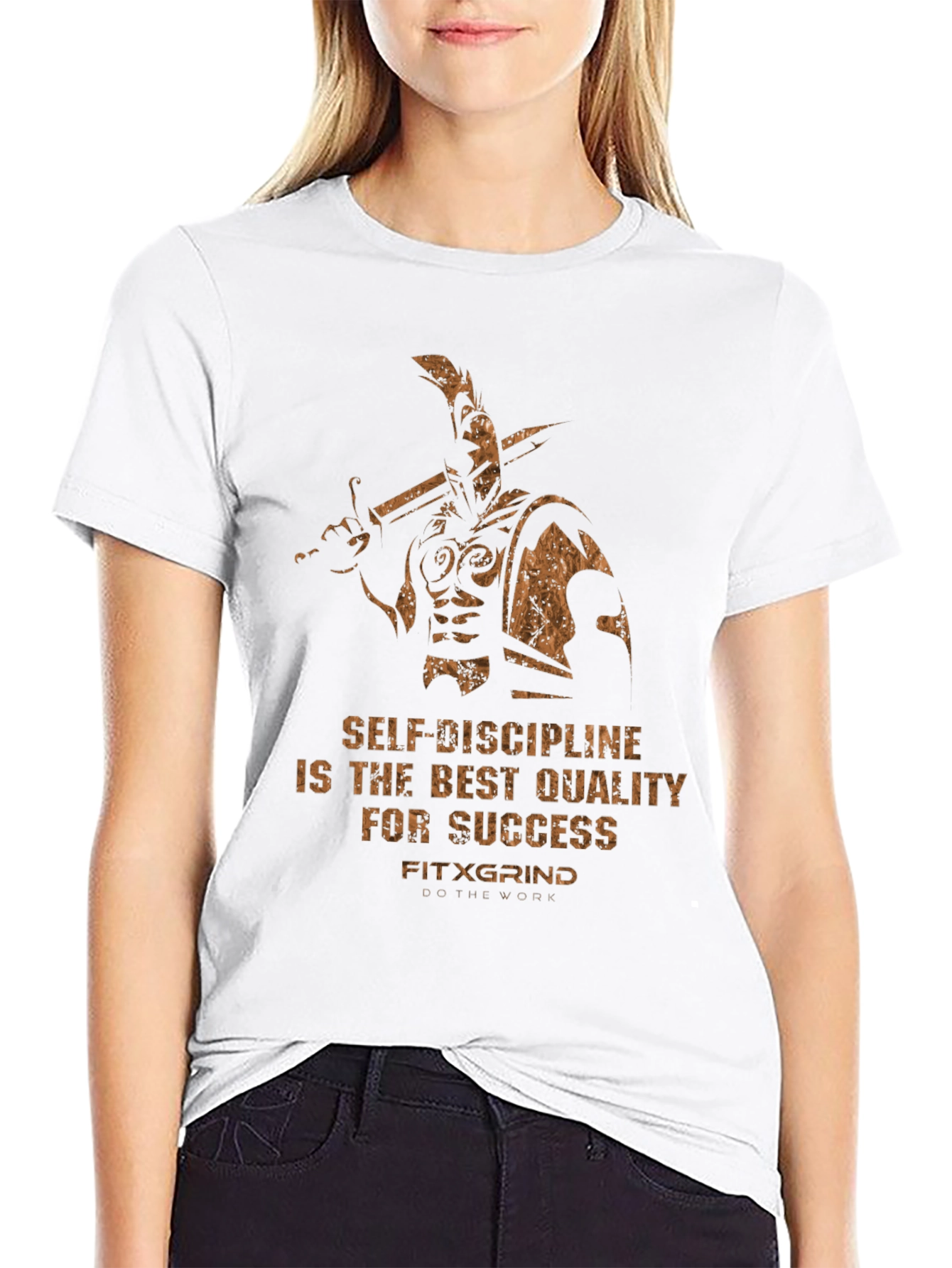 Motivational Warrior T-Shirt: Self-Discipline for Success