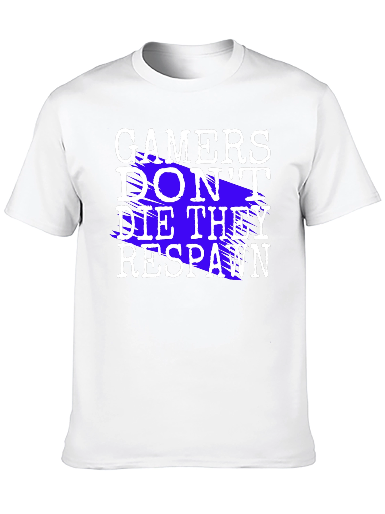 Gamers Dont Die They Respawn Black T-Shirt