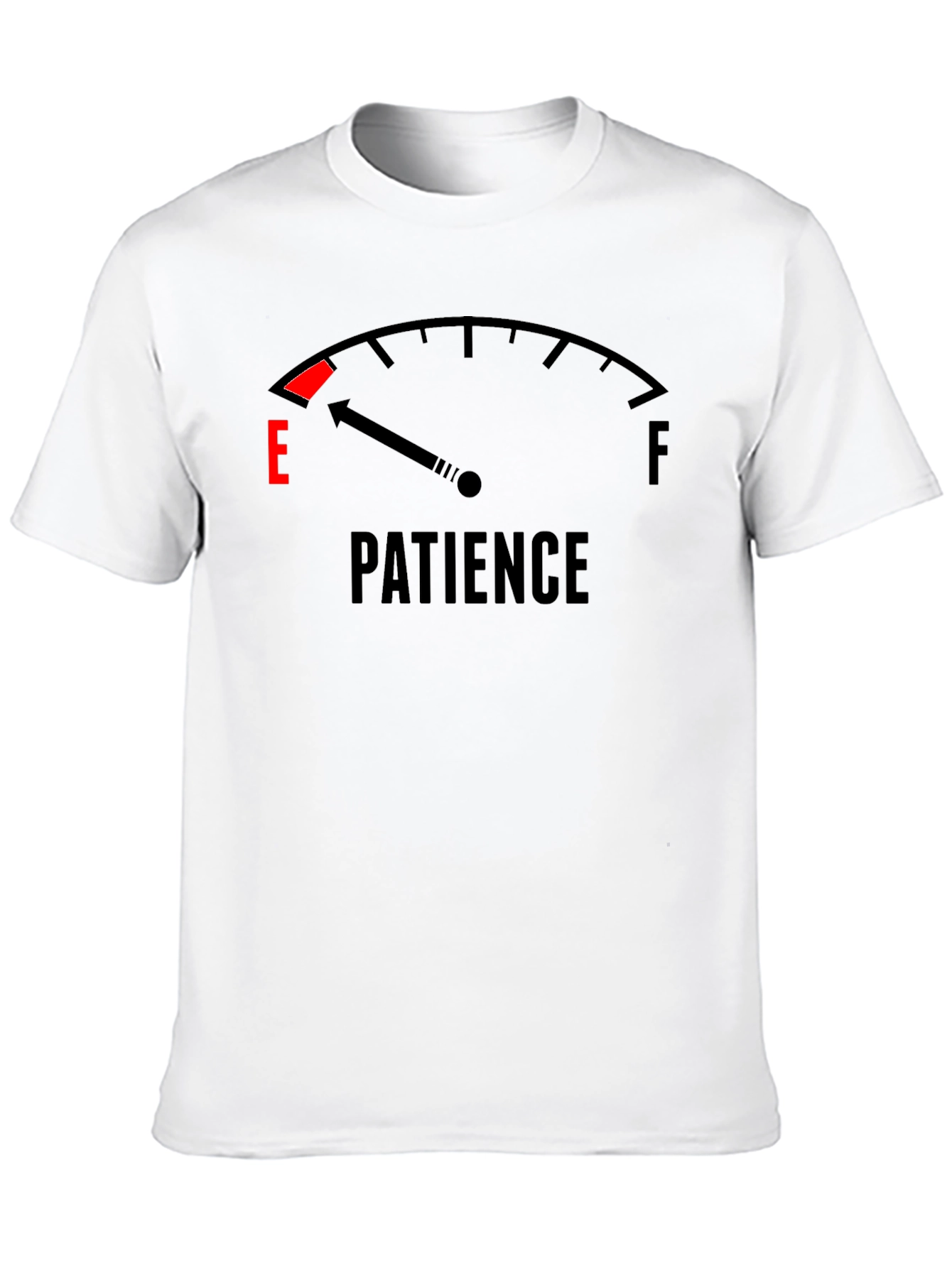 Low Patience Black T-Shirt - Funny Graphic Tee