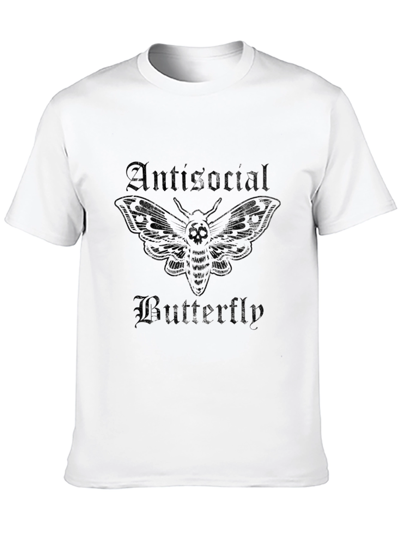 Antisocial Butterfly Graphic T-Shirt