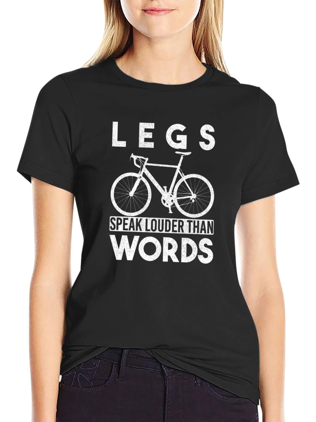 Legs Speak Louder Bike Graphic T-Shirt