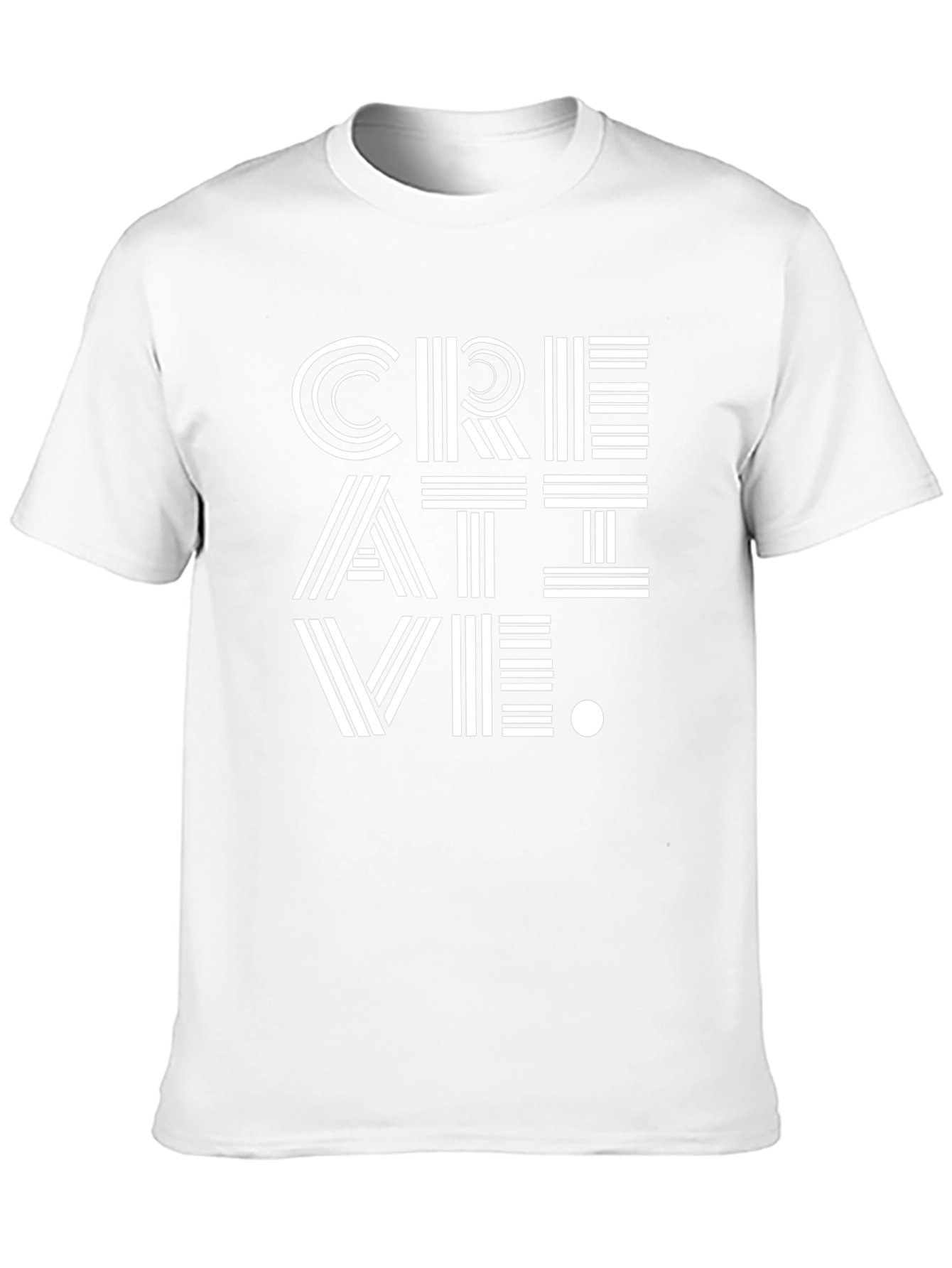 Creative Graphic Tee - Modern Black T-Shirt