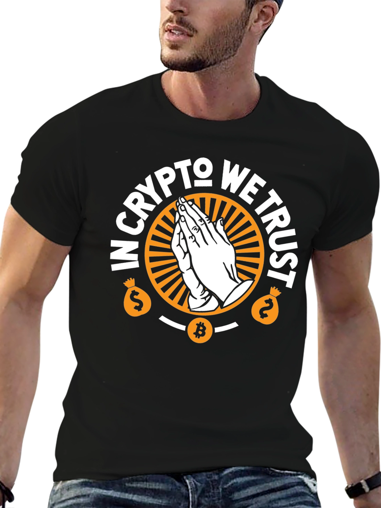 Crypto Trust Graphic T-Shirt - Black
