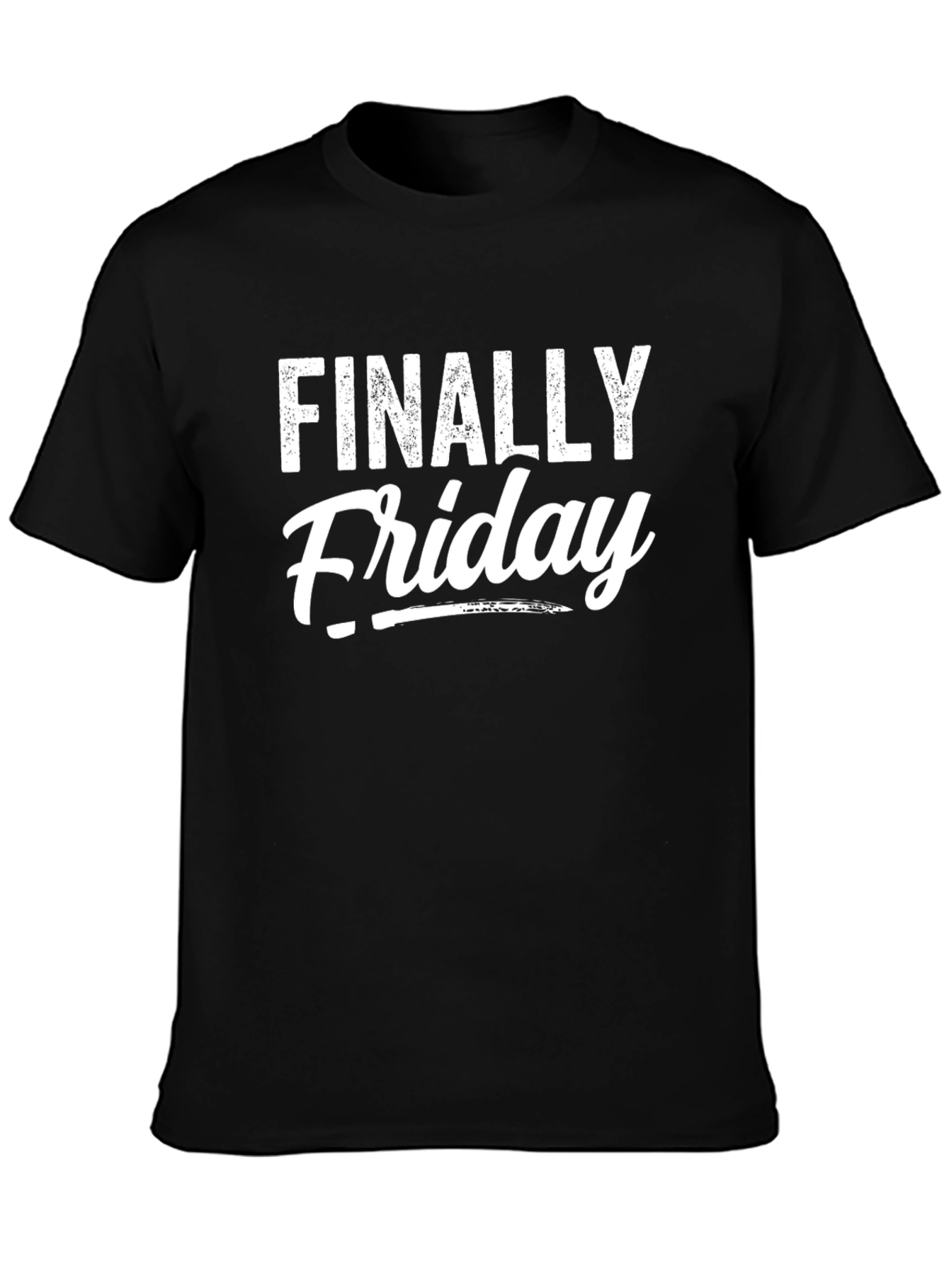 Finally Friday Graphic Tee - Mens Black T-Shirt