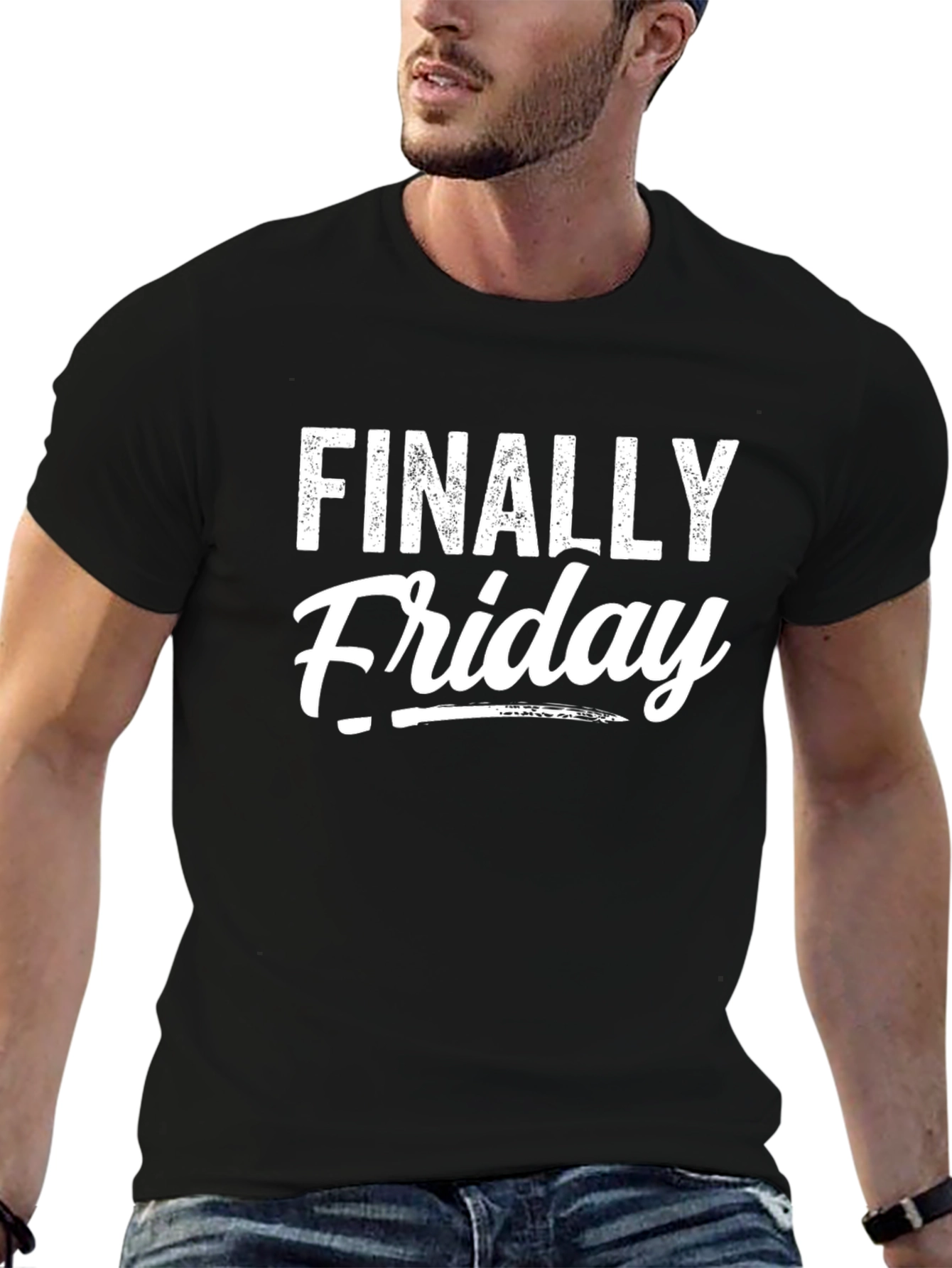 Finally Friday Graphic Tee - Mens Black T-Shirt