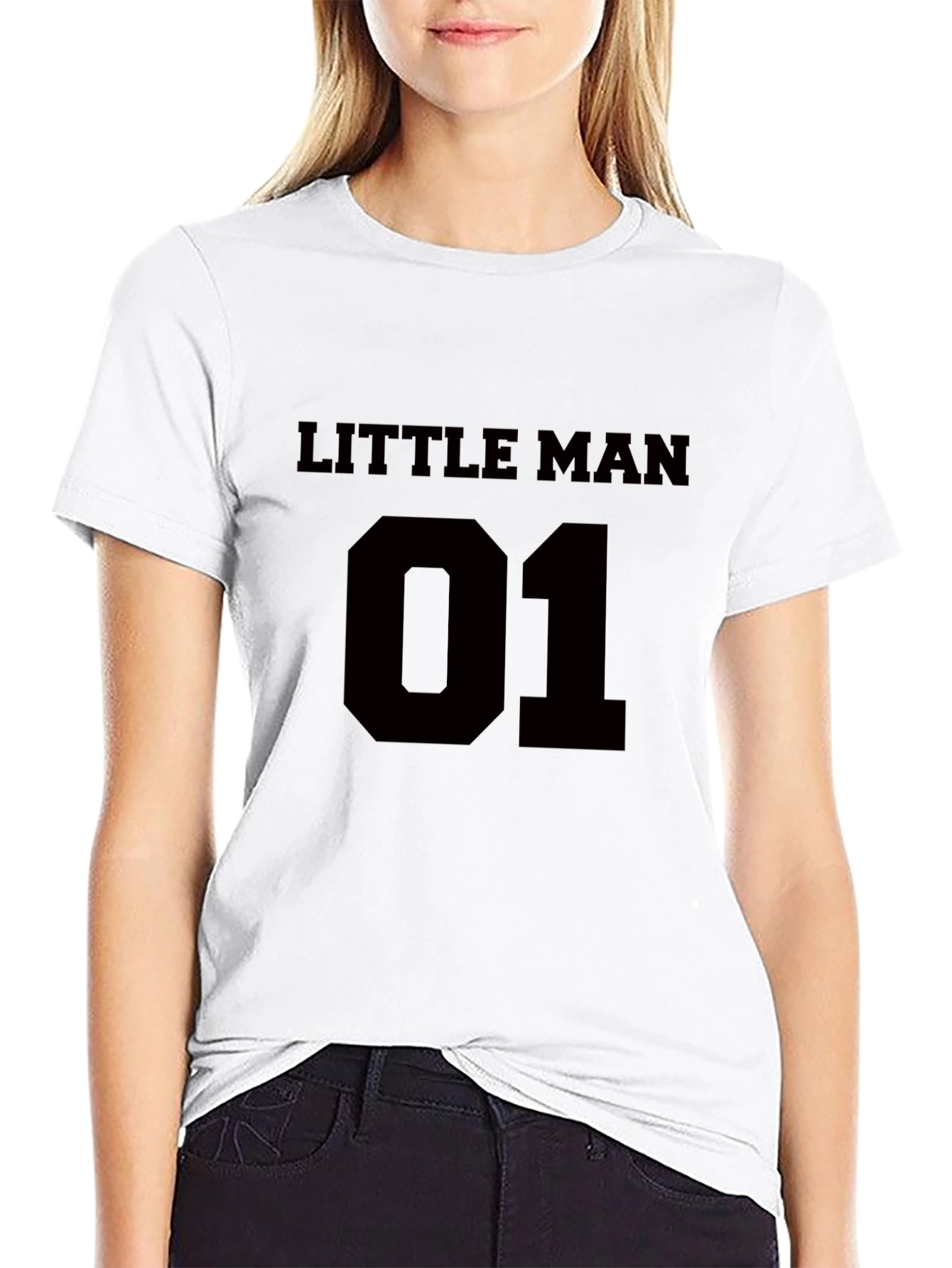 Little Man 01 Black T-Shirt