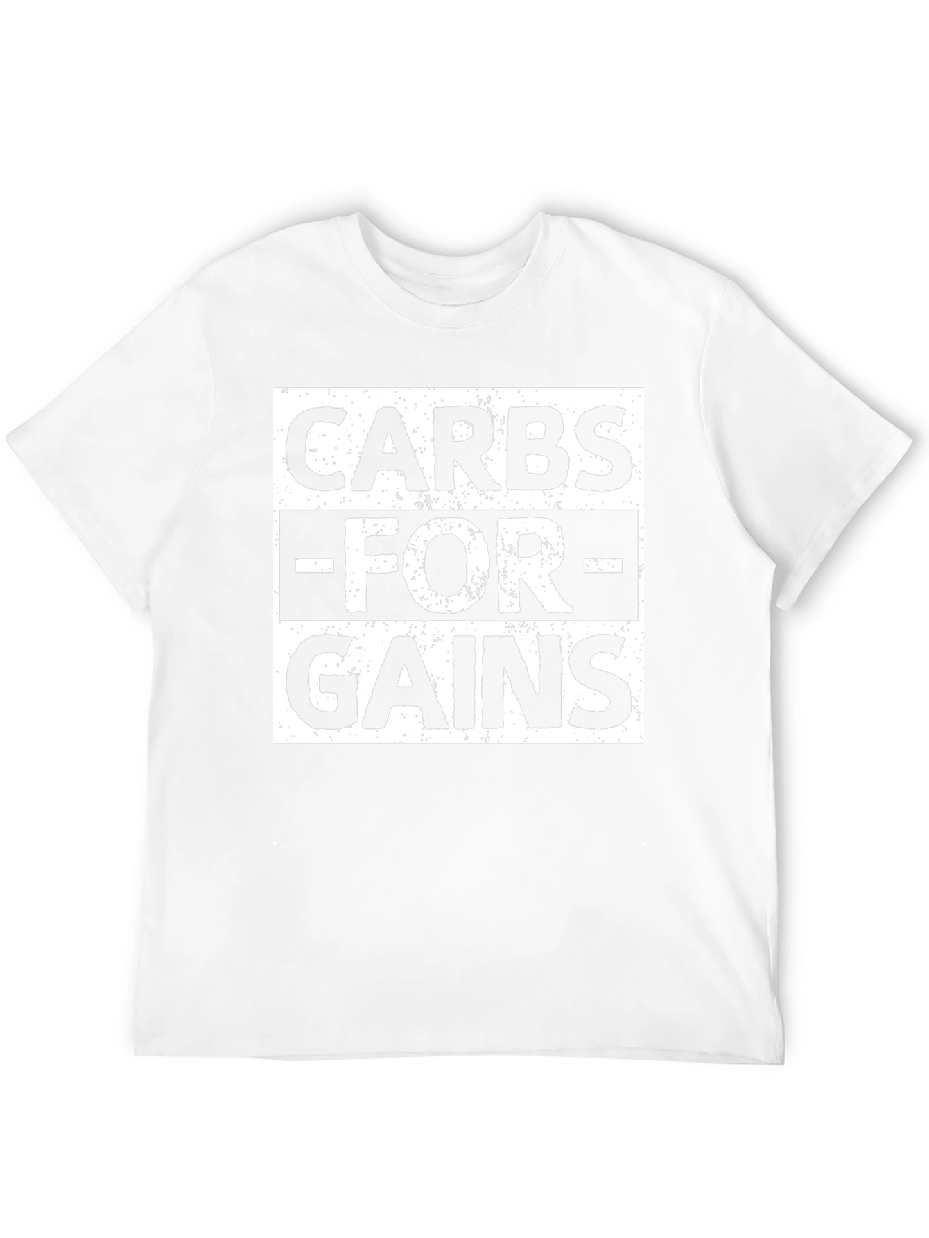 Carbs For Gains T-Shirt - Black Fitness Tee