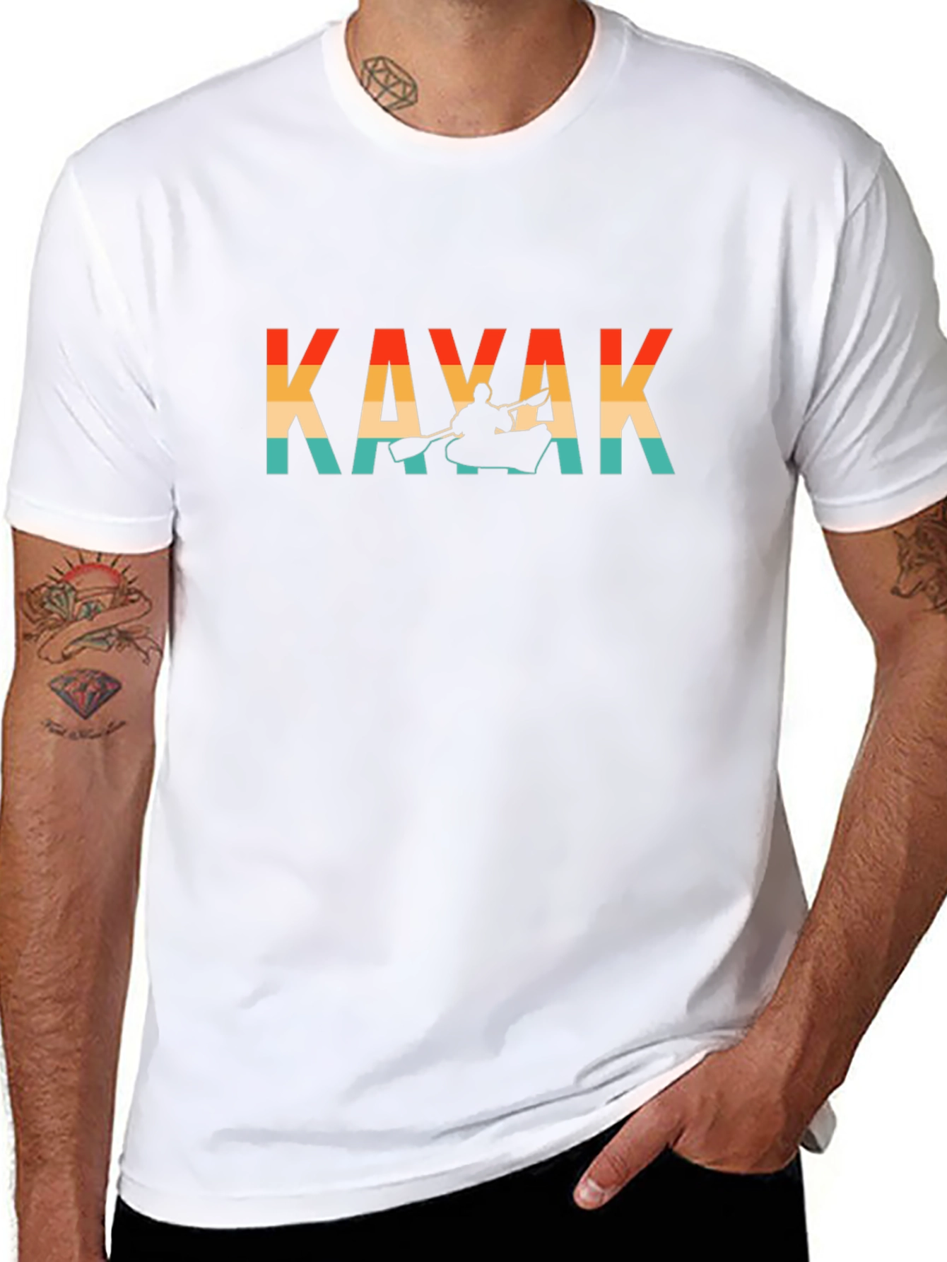 Kayak Retro Graphic T-Shirt