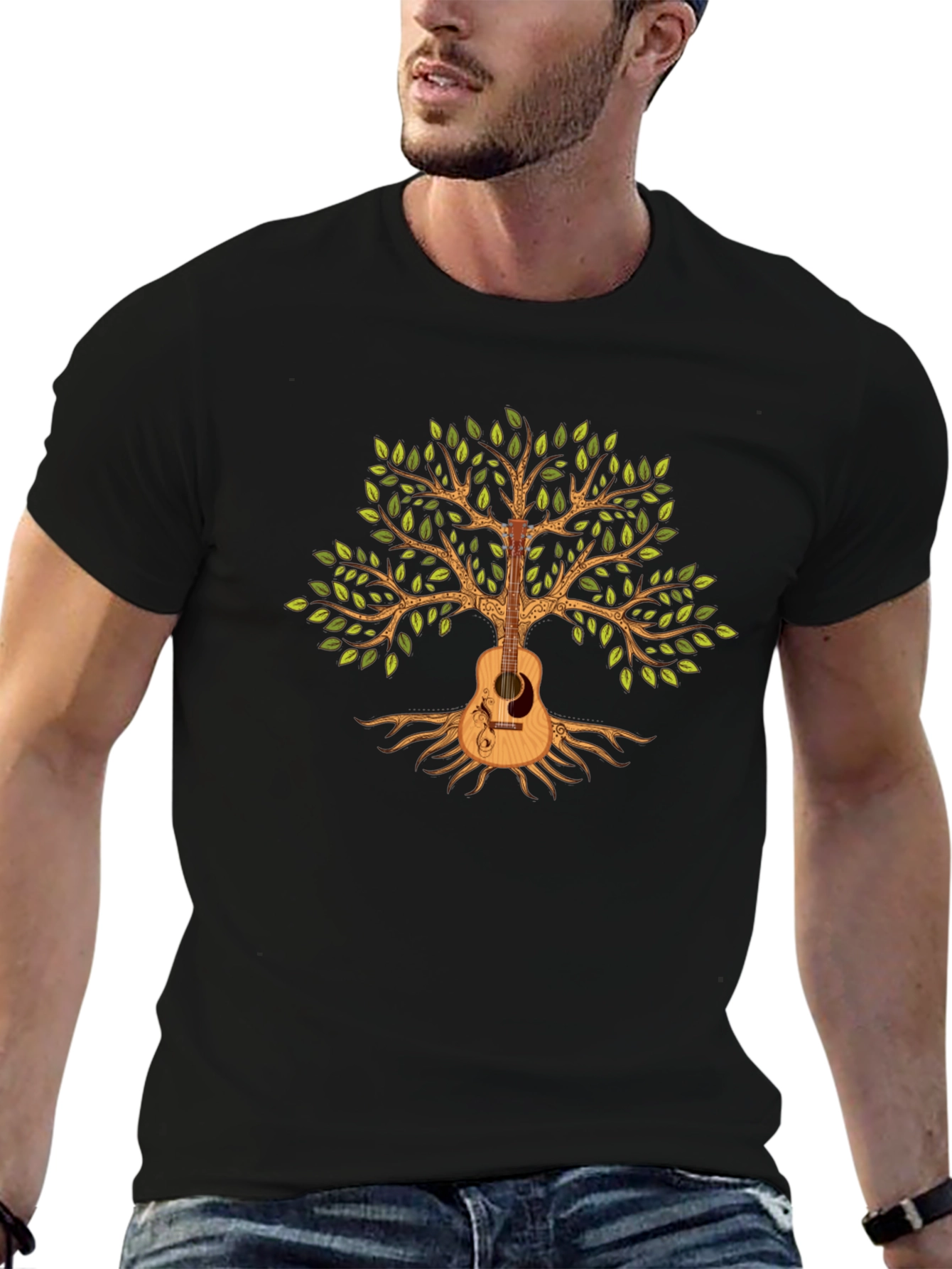 Guitar Tree Graphic T-Shirt